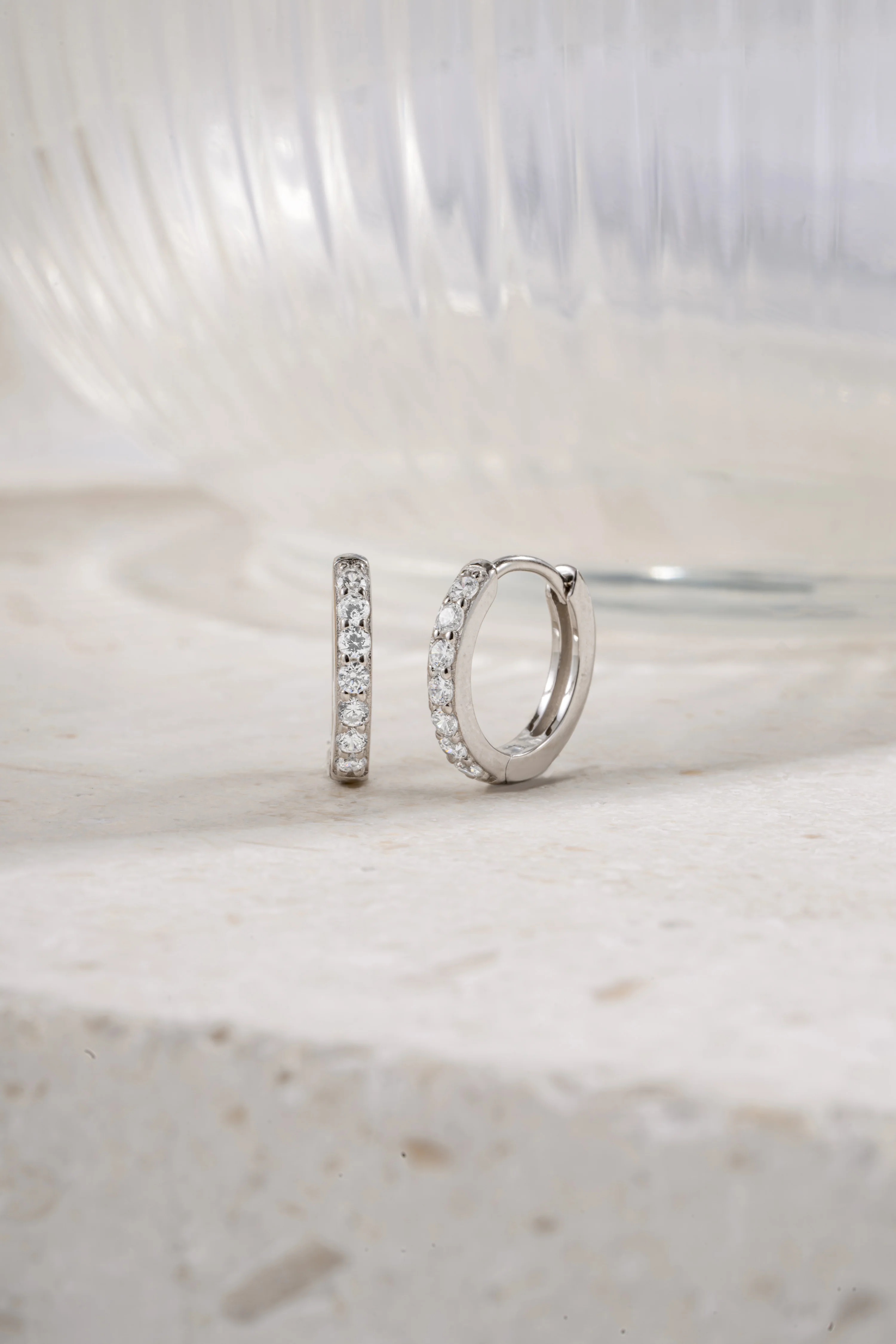 10mm Diamond Huggies (Multiple Sizes Available) - Image 5