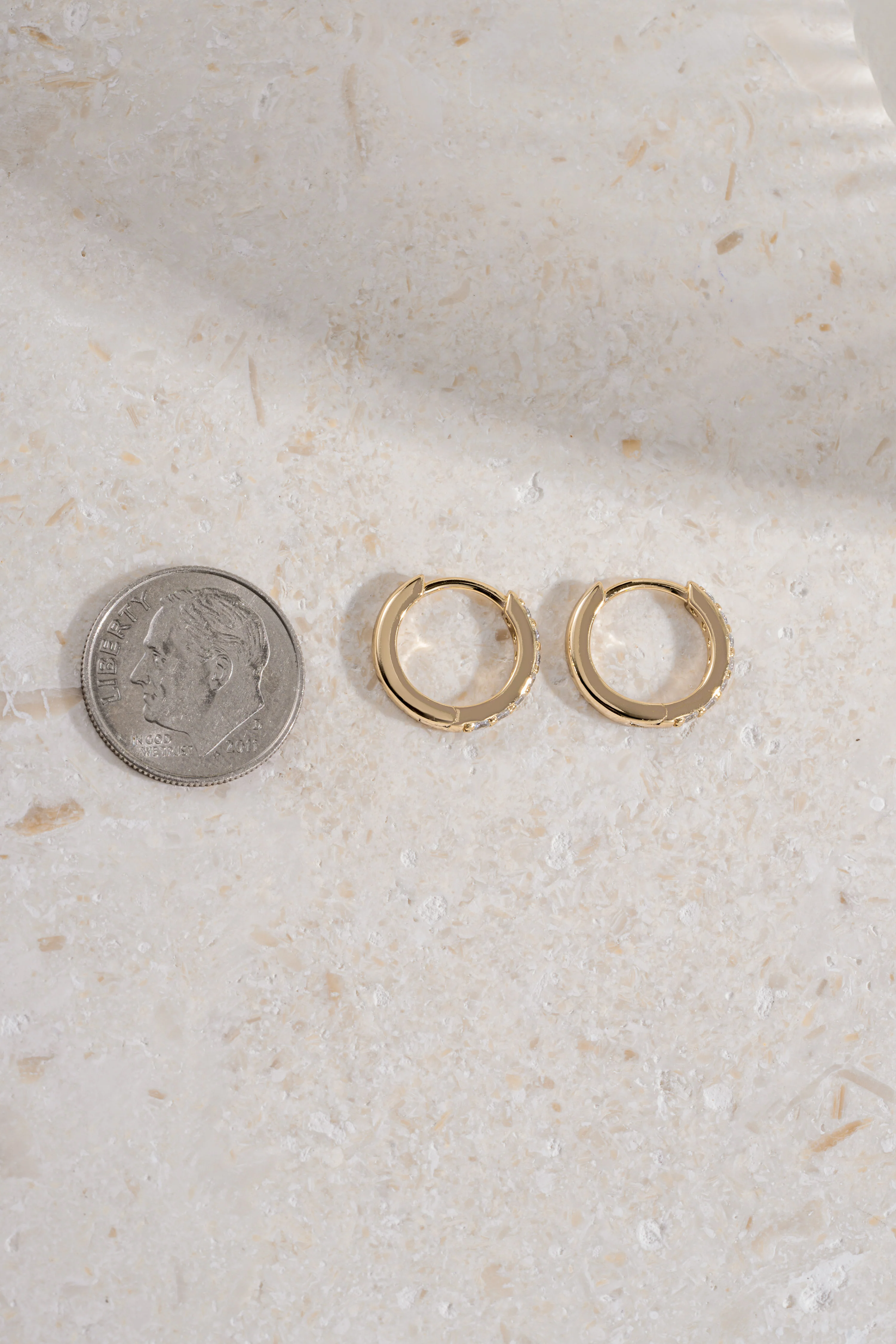 10mm Diamond Huggies (Multiple Sizes Available) - Image 6
