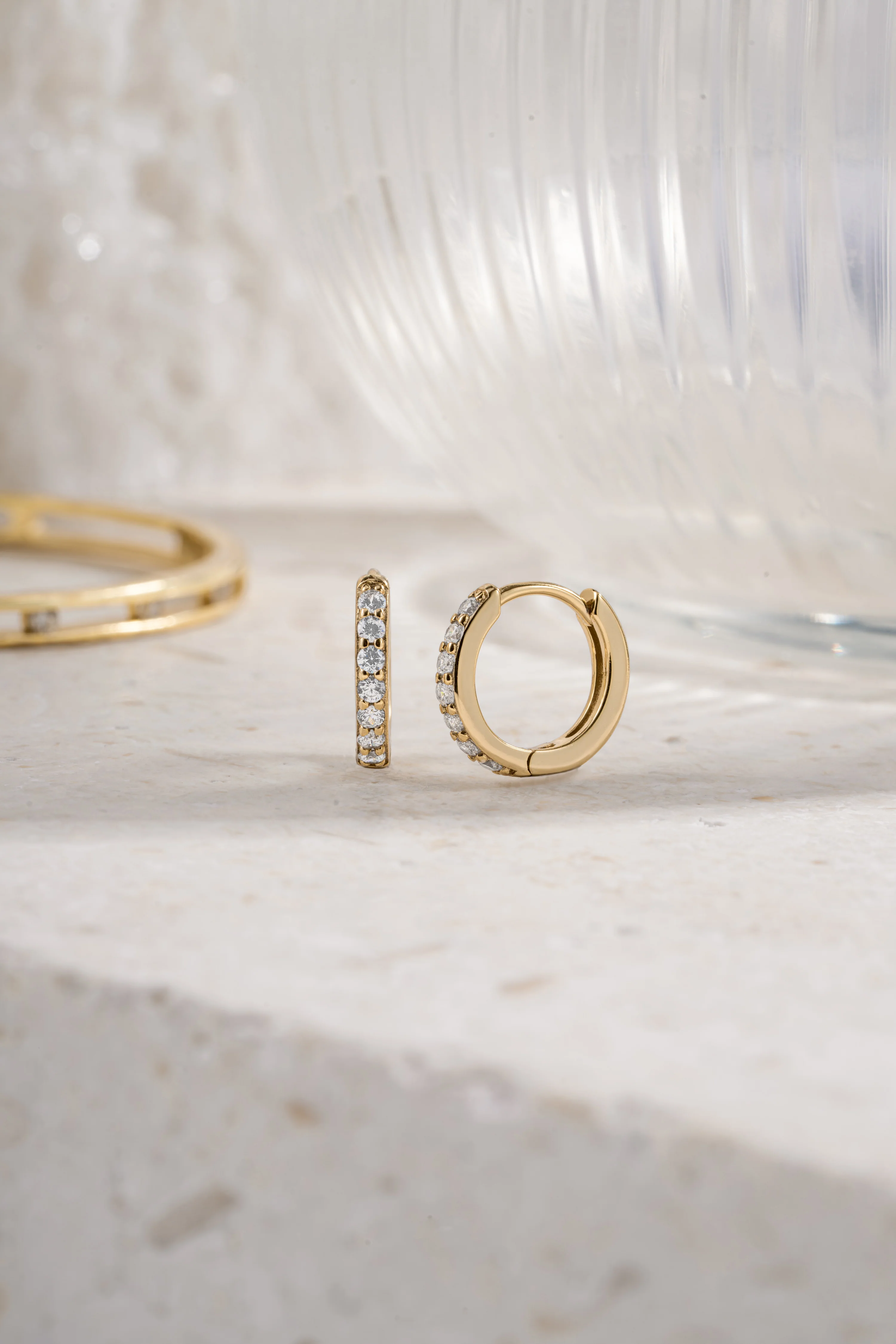 10mm Diamond Huggies (Multiple Sizes Available) - Image 7