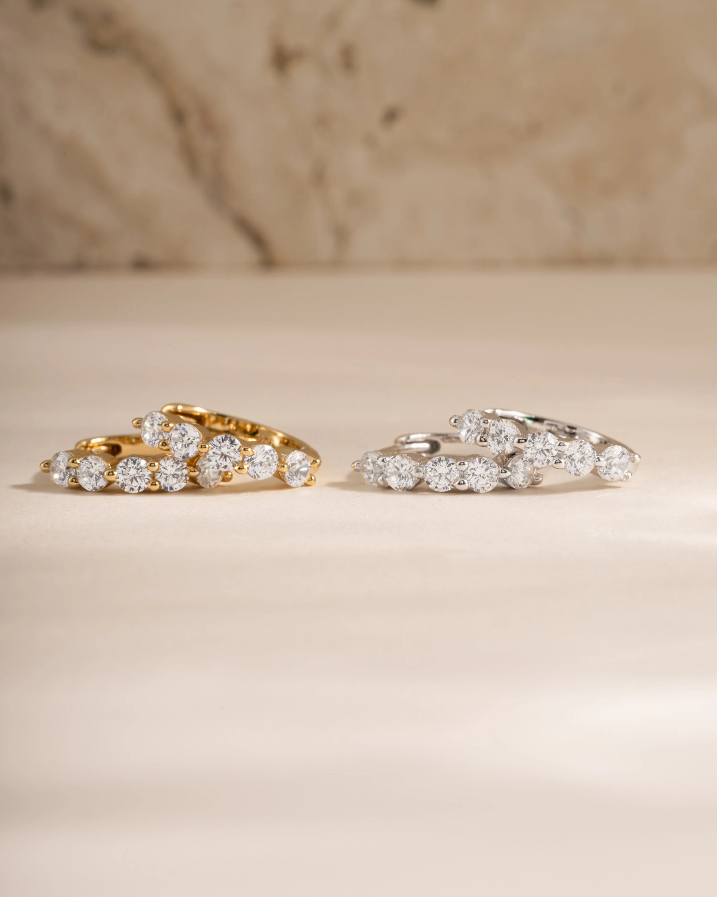 10mm Stacy Hoop Earrings - Image 2