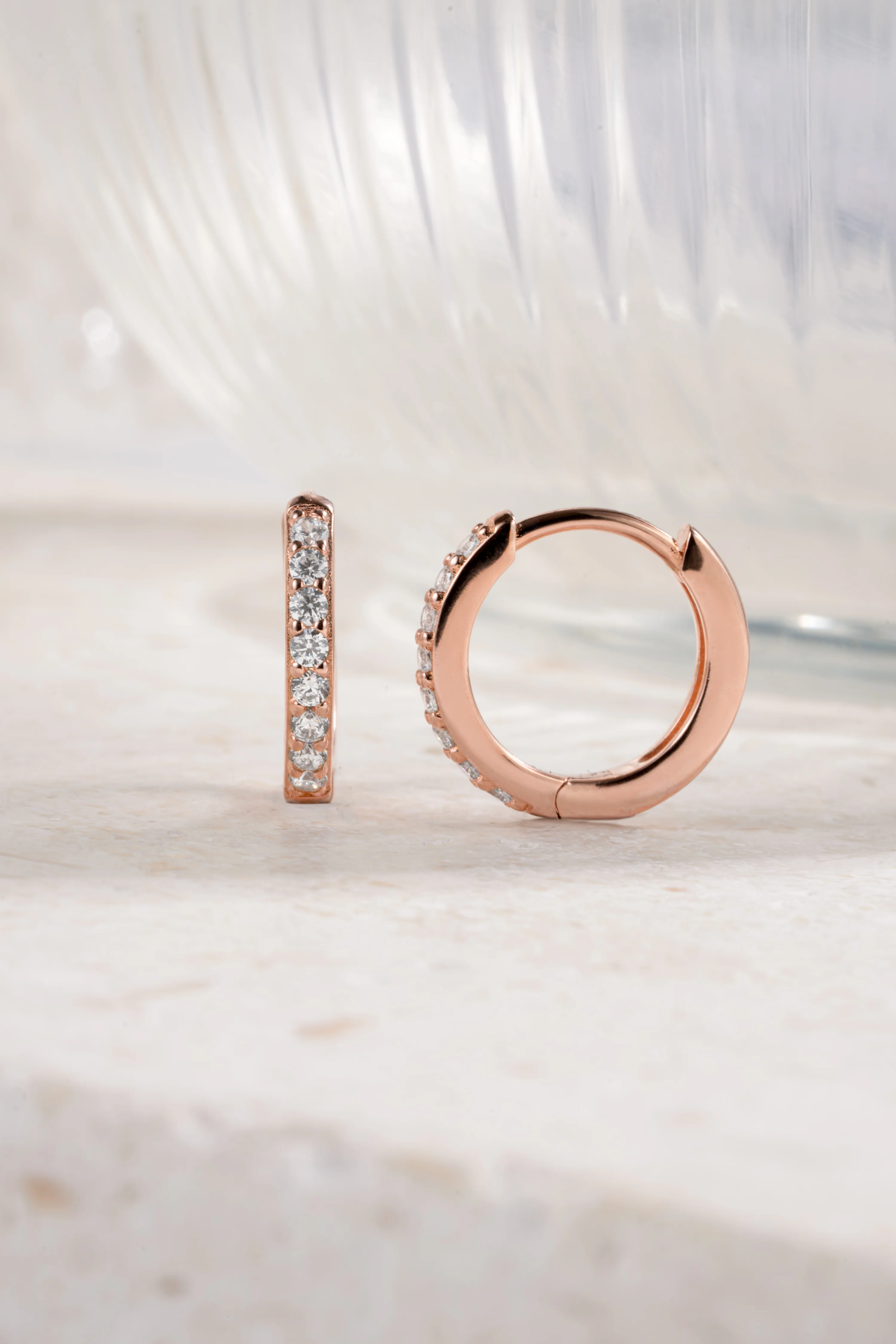 11mm Diamond Huggies (Multiple Sizes Available) - Image 10