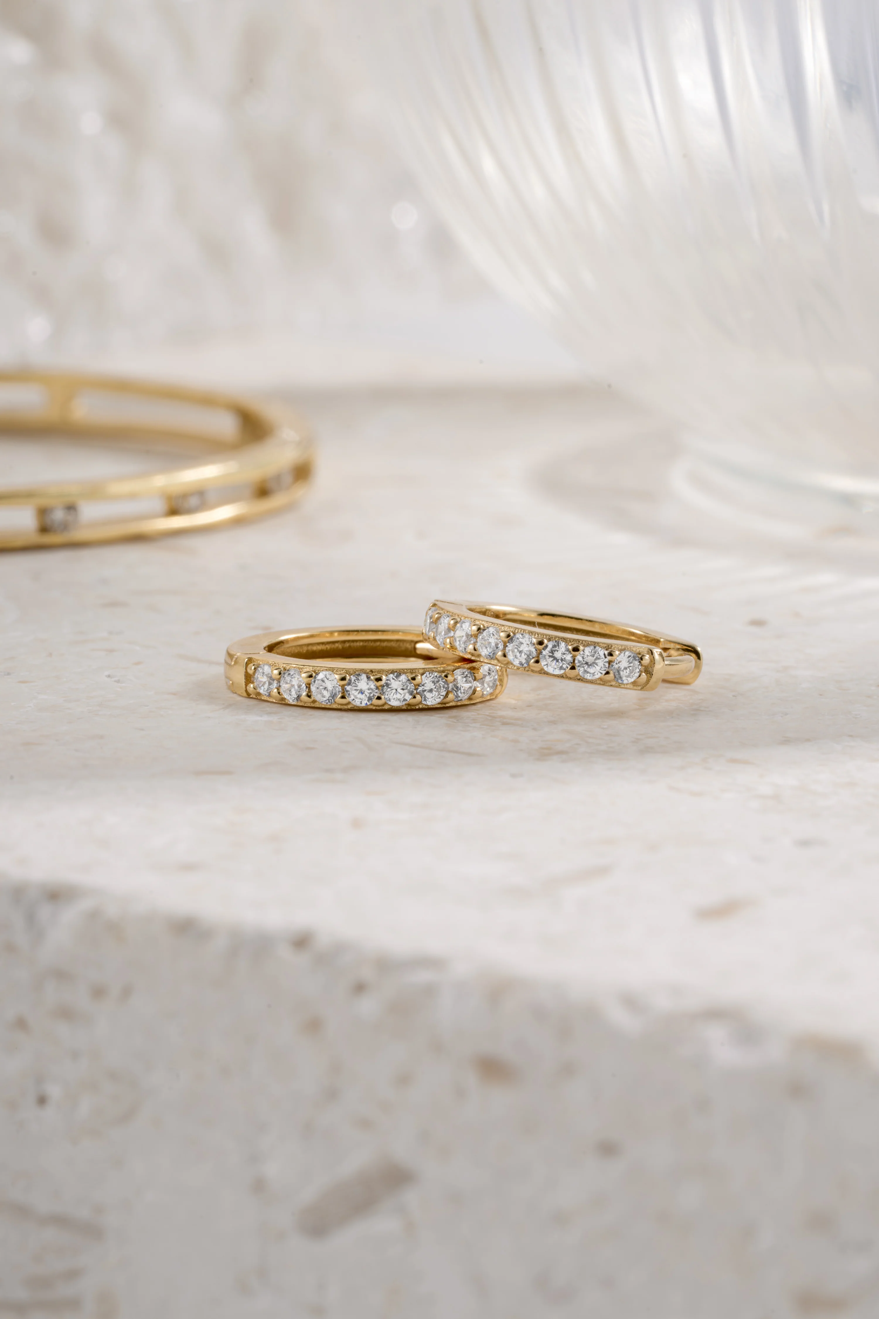 11mm Diamond Huggies (Multiple Sizes Available) - Image 8