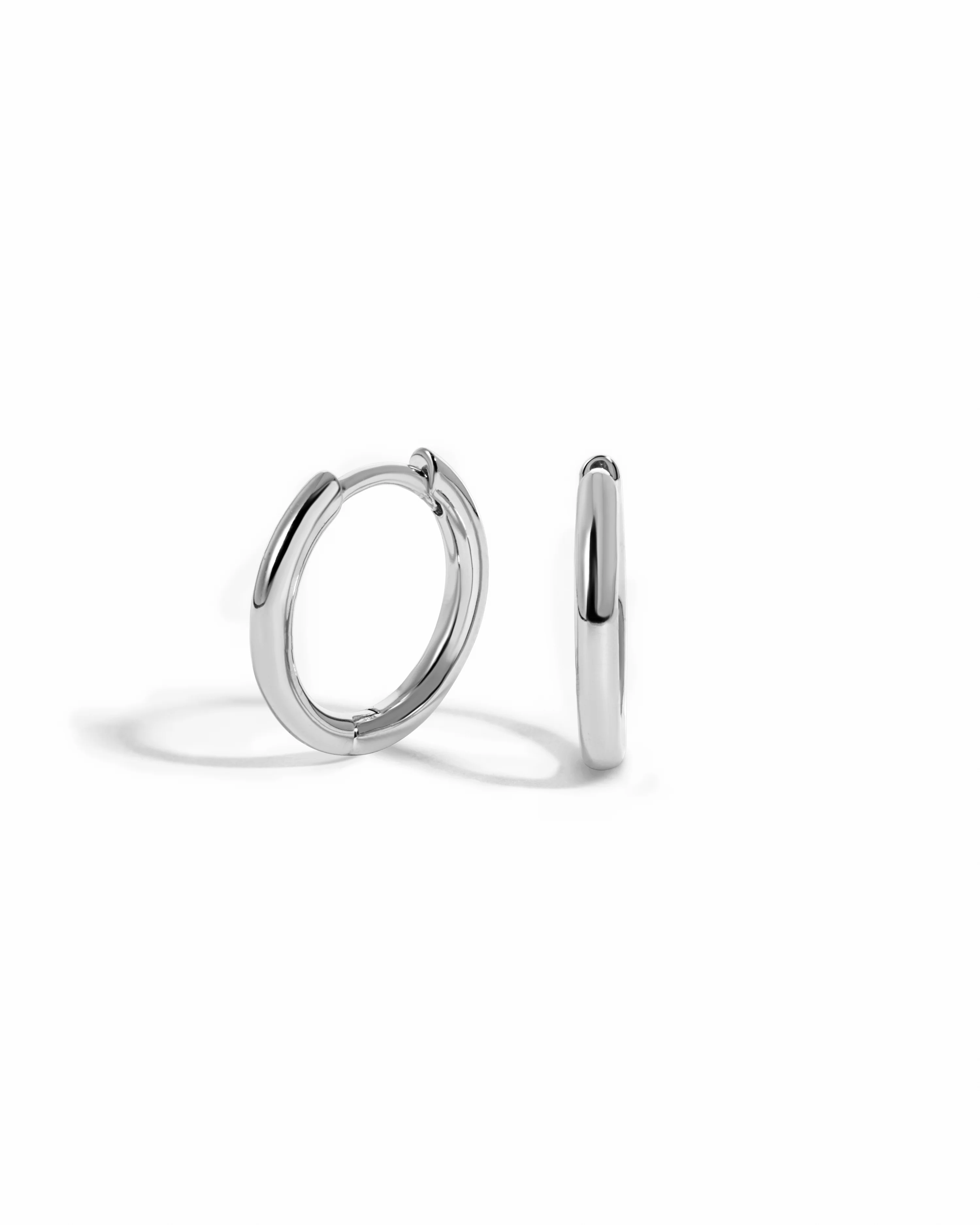 11mm Minimalist Small Hoop Earrings - Image 10