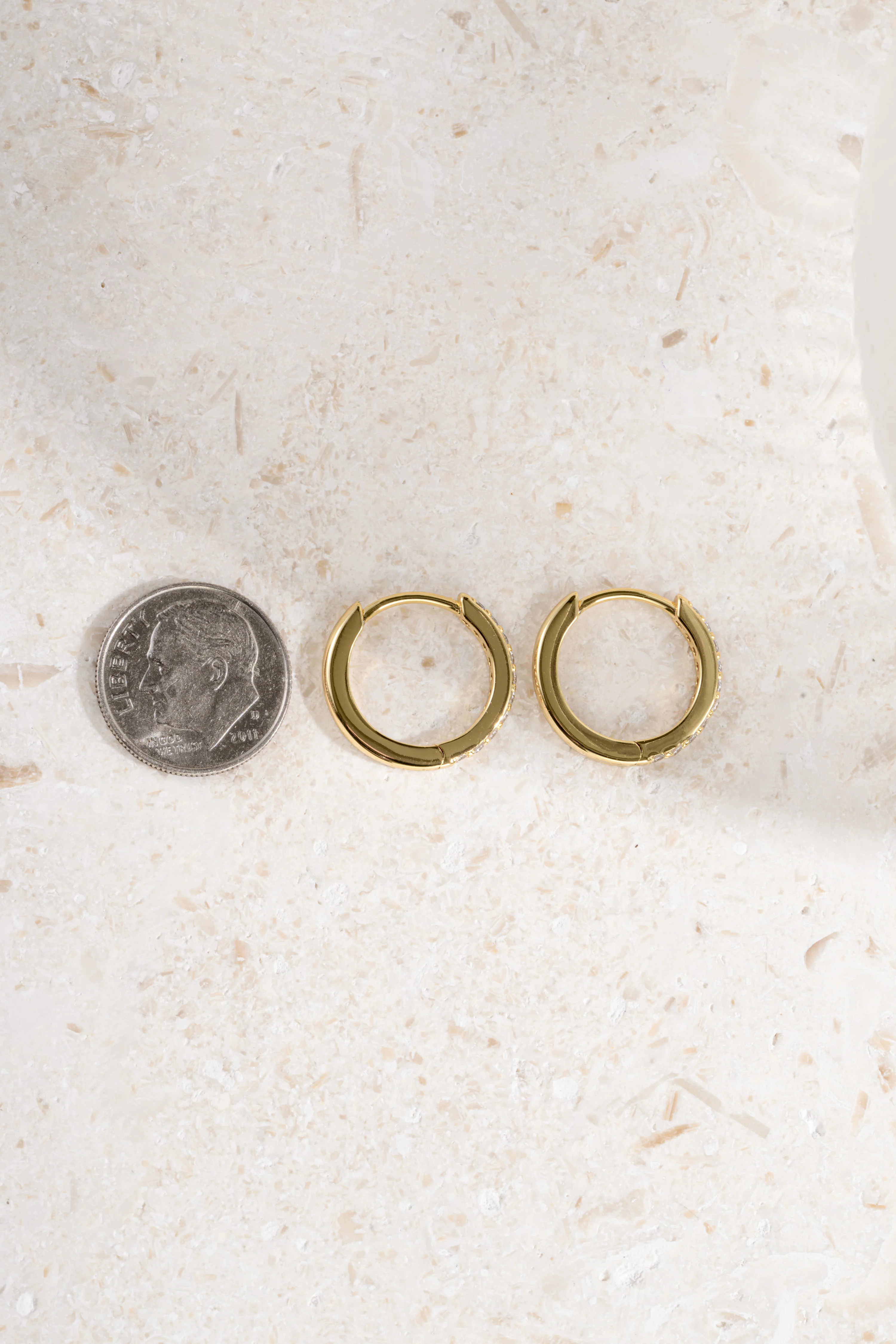 13mm Diamond Huggies (Multiple Sizes Available) - Image 10