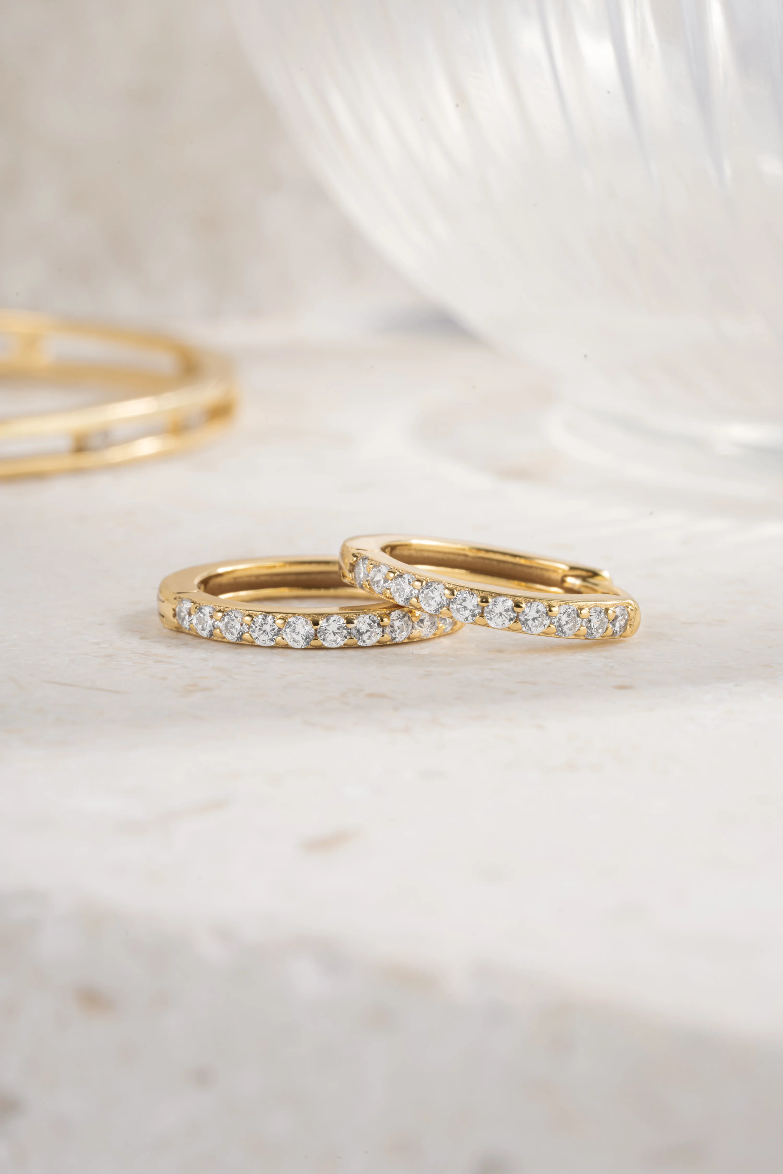 13mm Diamond Huggies (Multiple Sizes Available) - Image 9