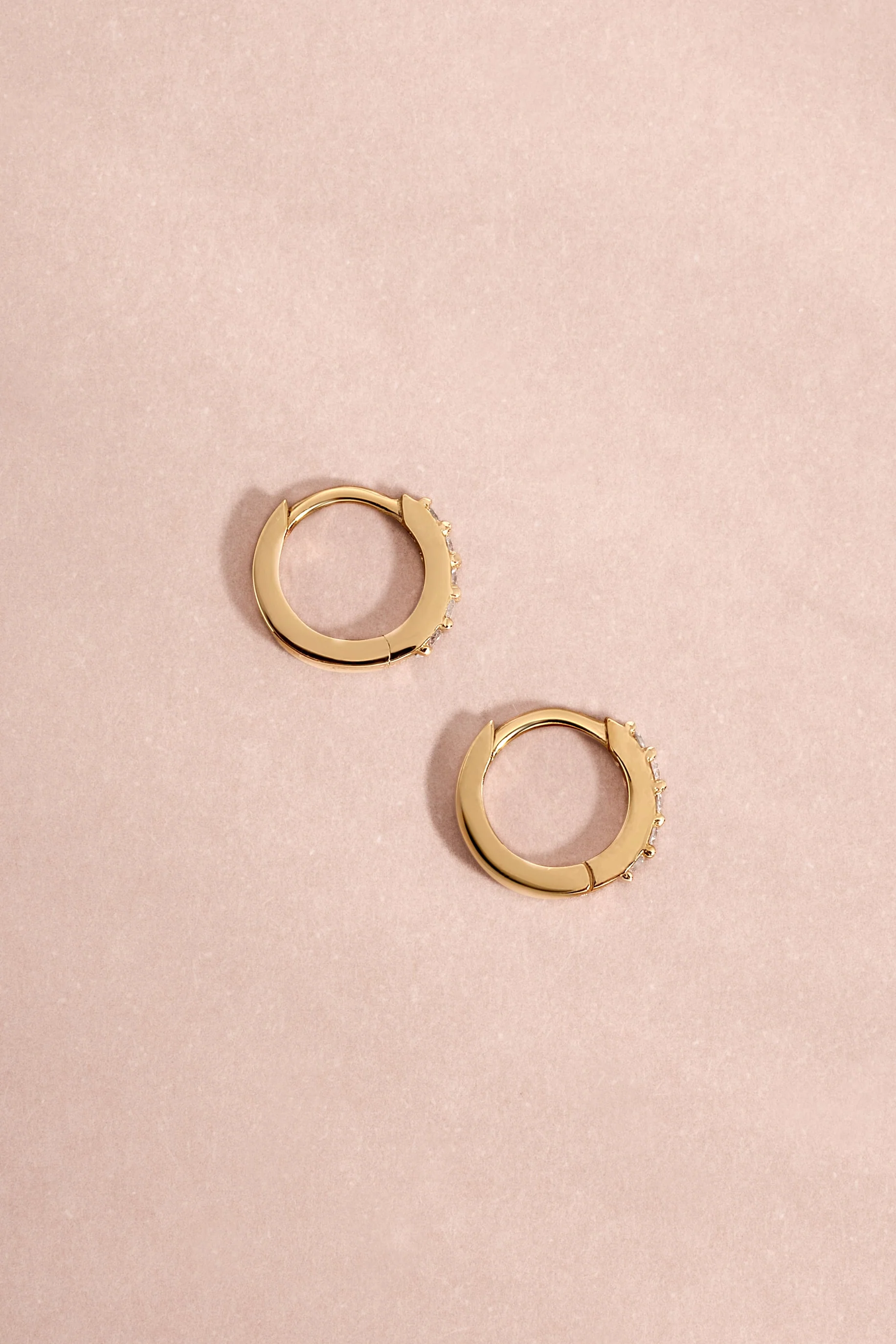 14K Solid Gold 7mm Lab Grown Diamond Huggies - Image 5