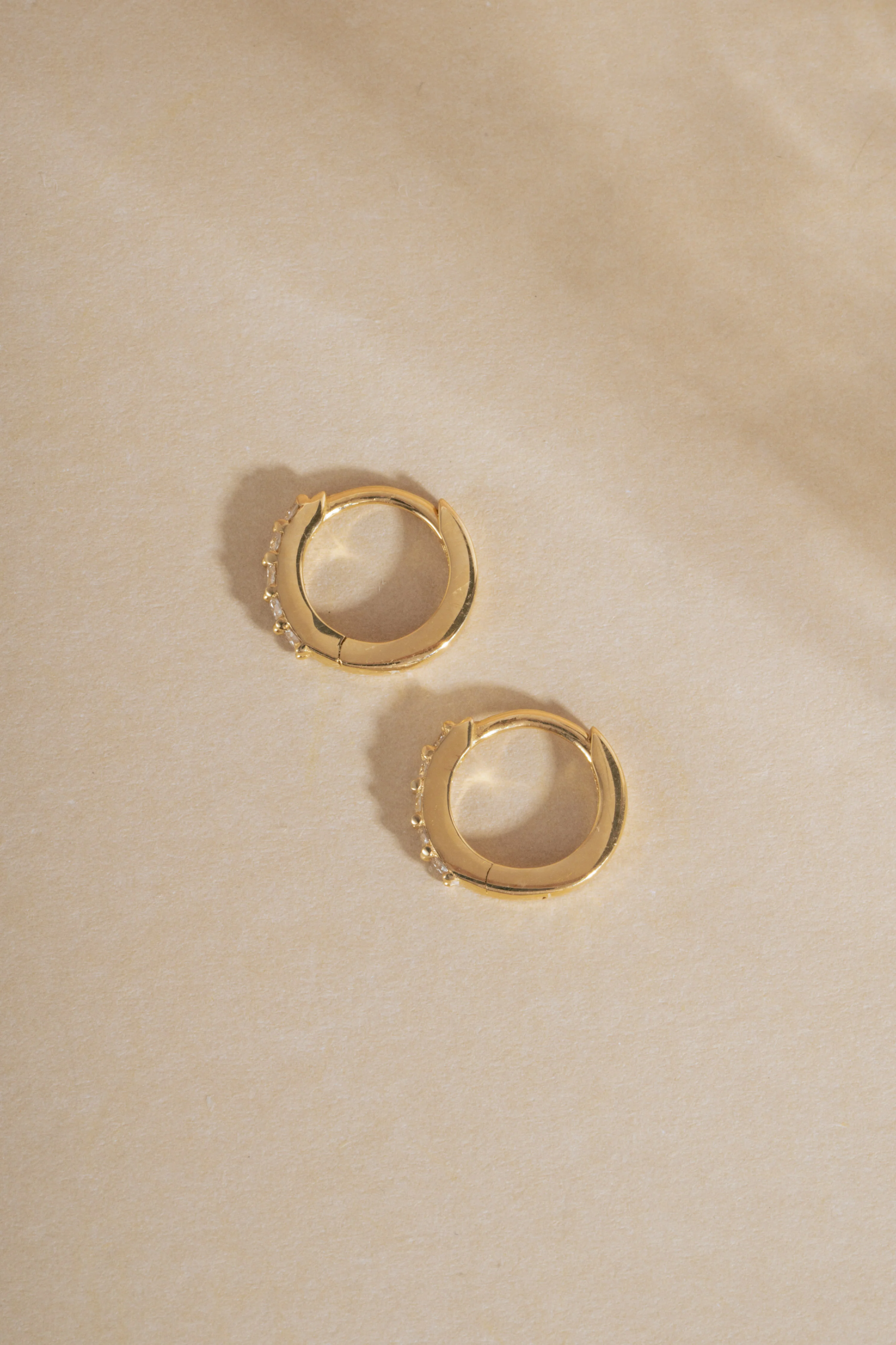 14K Solid Gold 7mm Lab Grown Diamond Huggies - Image 8