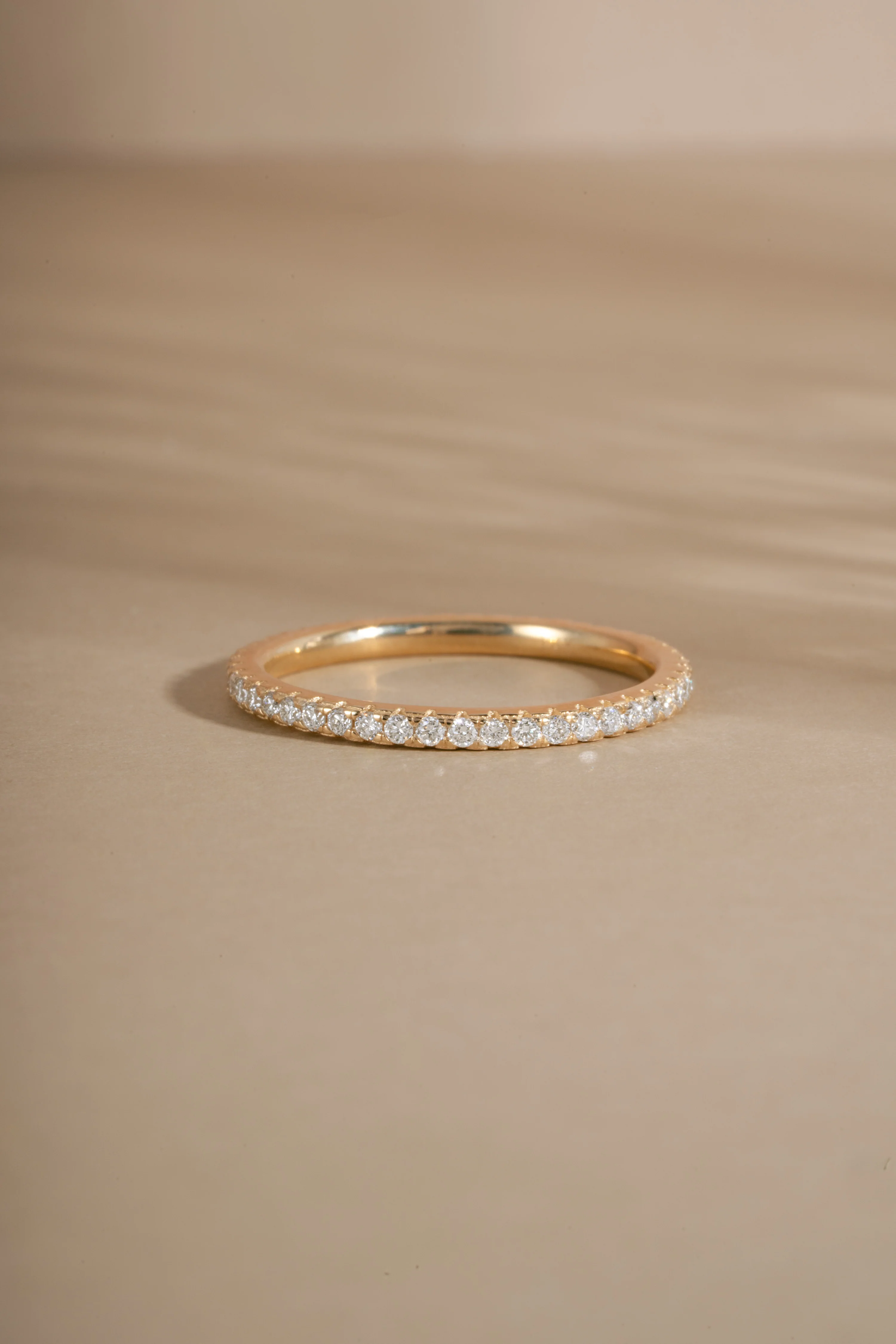 14K Solid Gold Lab-Grown Diamond Eternity Ring - Image 5