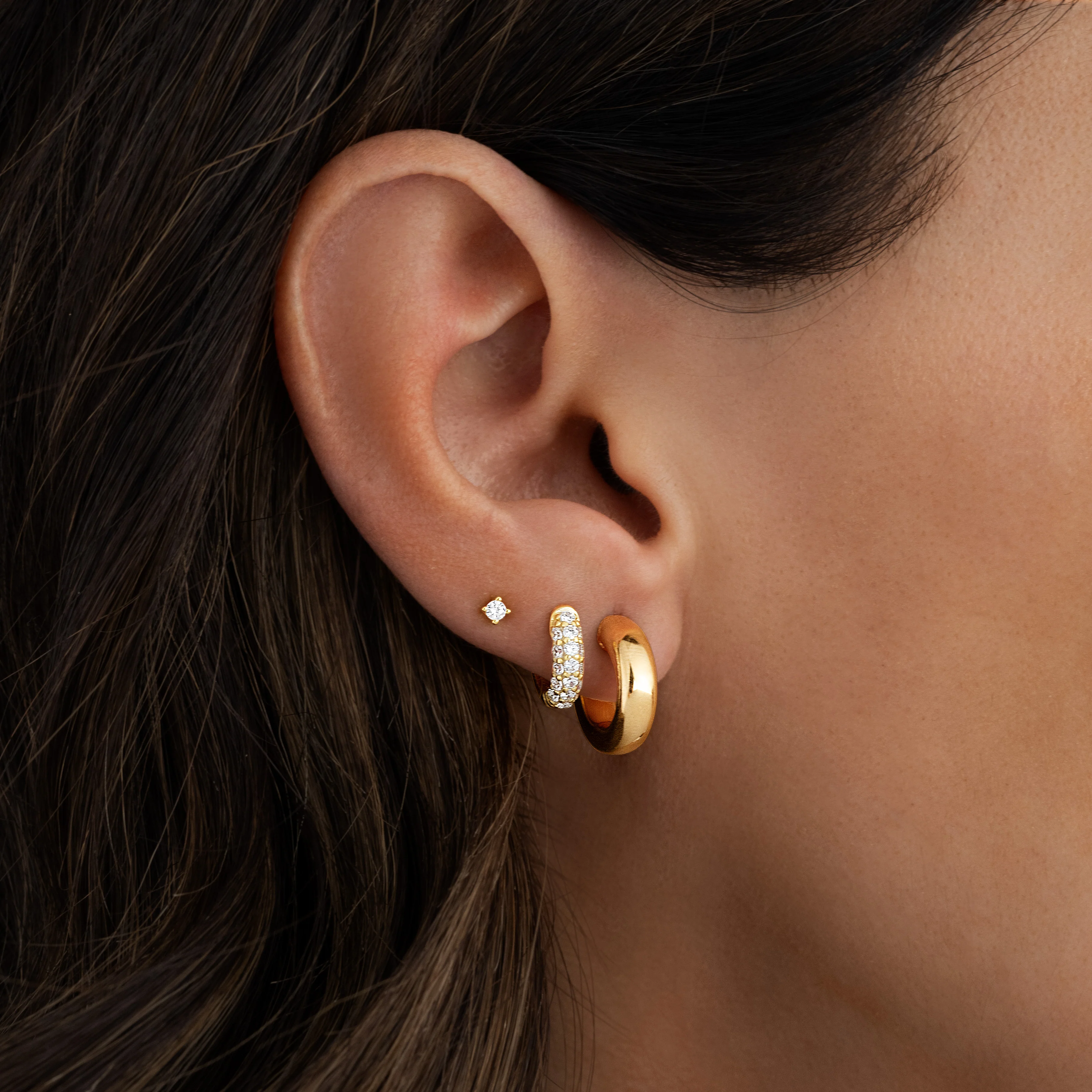 14mm Chunky Tube Hoops - Image 4