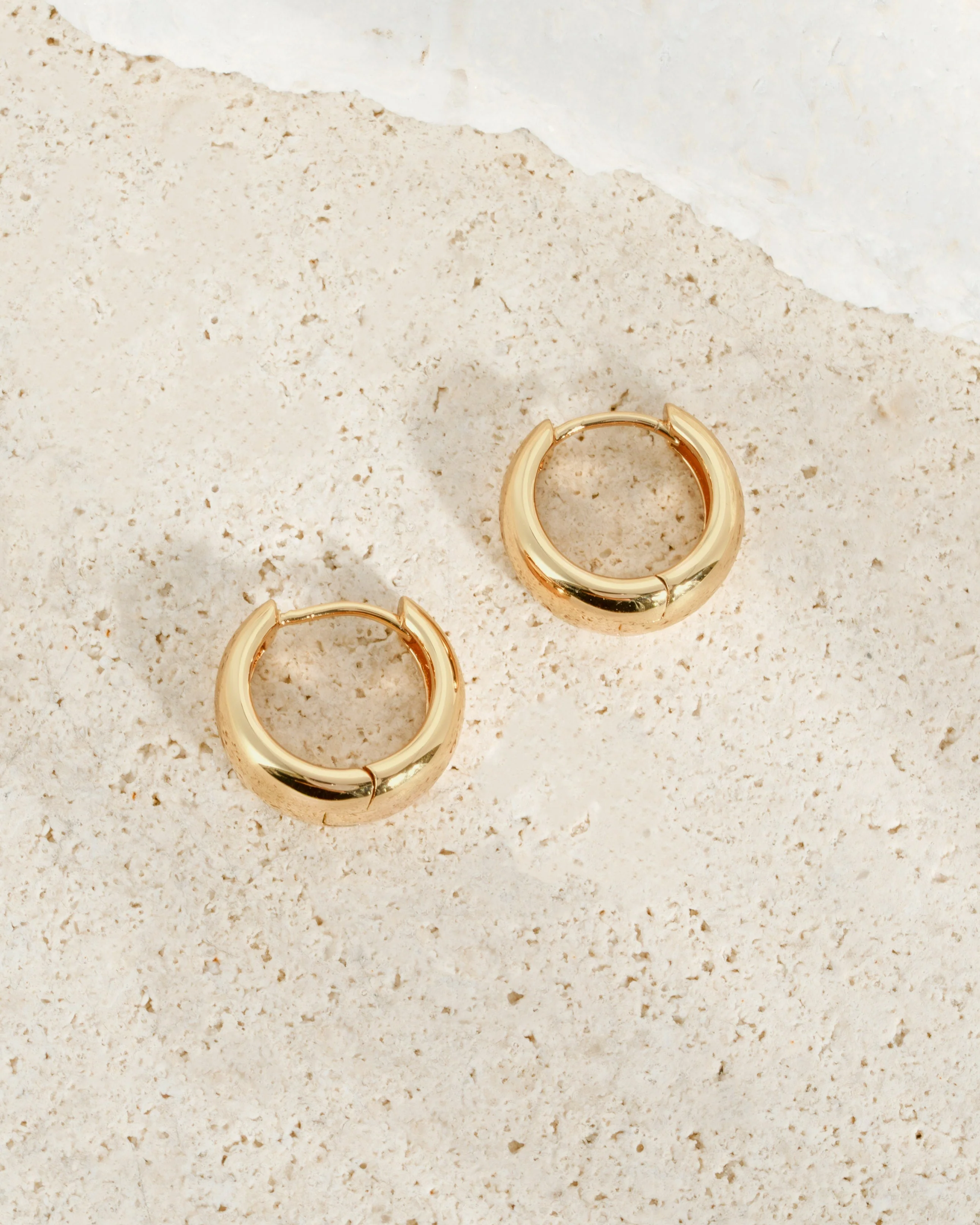 15mm Chunky Huggie Hoops - Image 9