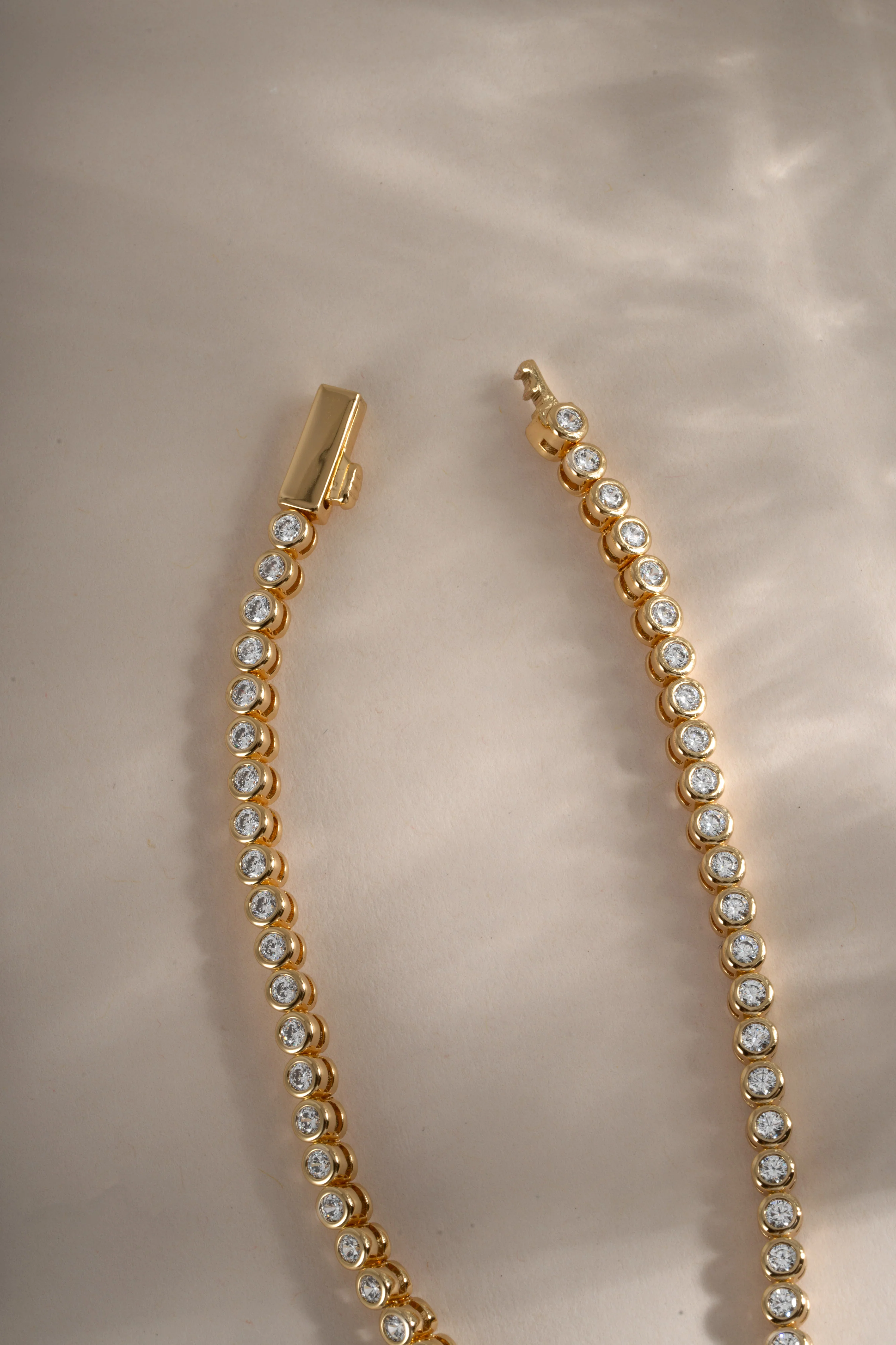 2.5mm Round Bezel Tennis Necklace - Image 5
