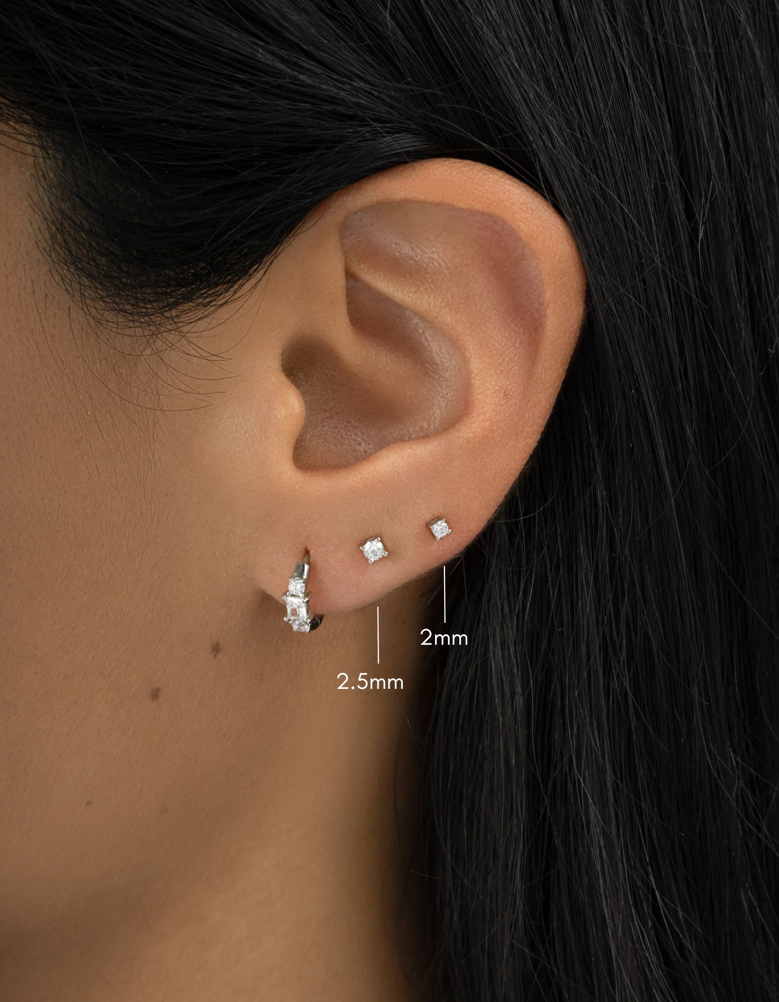 2mm Solitaire Studs (Multiple Sizes Available) - Image 4