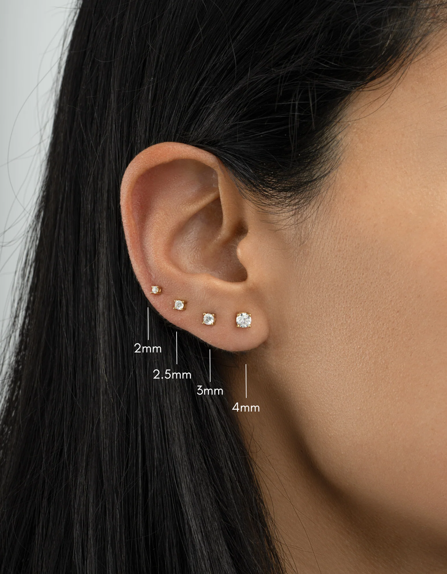 3mm Solitaire Studs - Image 6