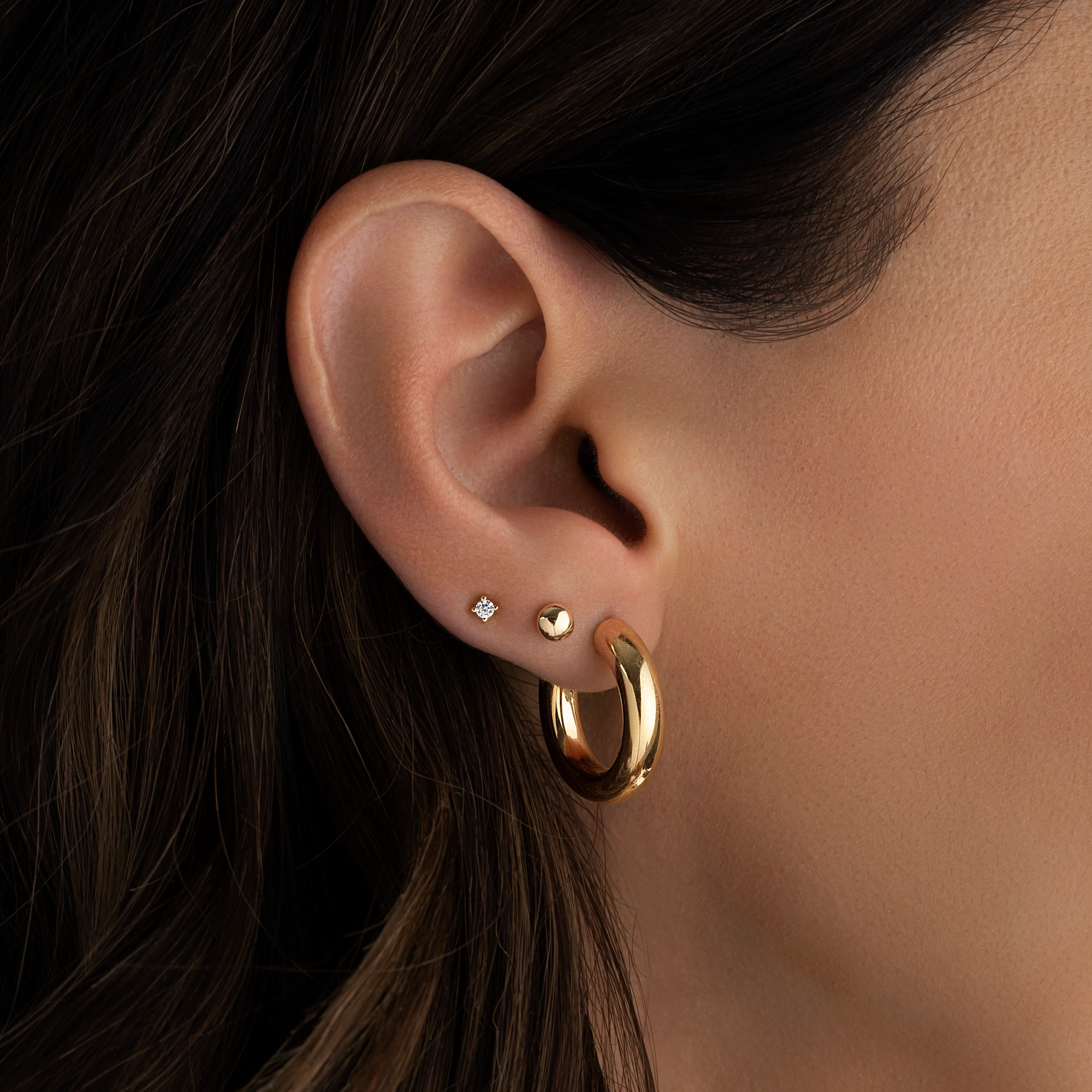 20mm Chunky Tube Hoops - Image 4