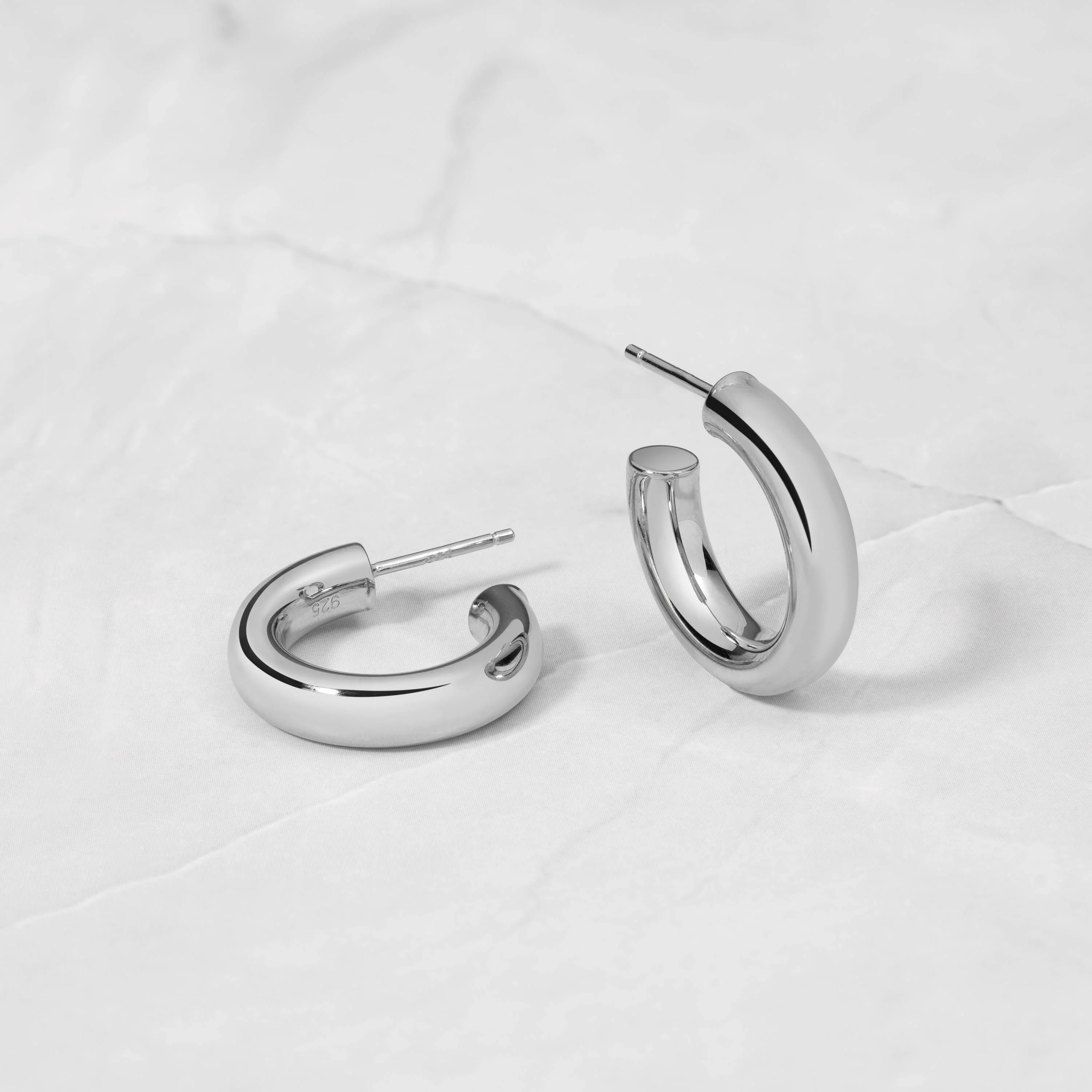 20mm Chunky Tube Hoops - Image 5