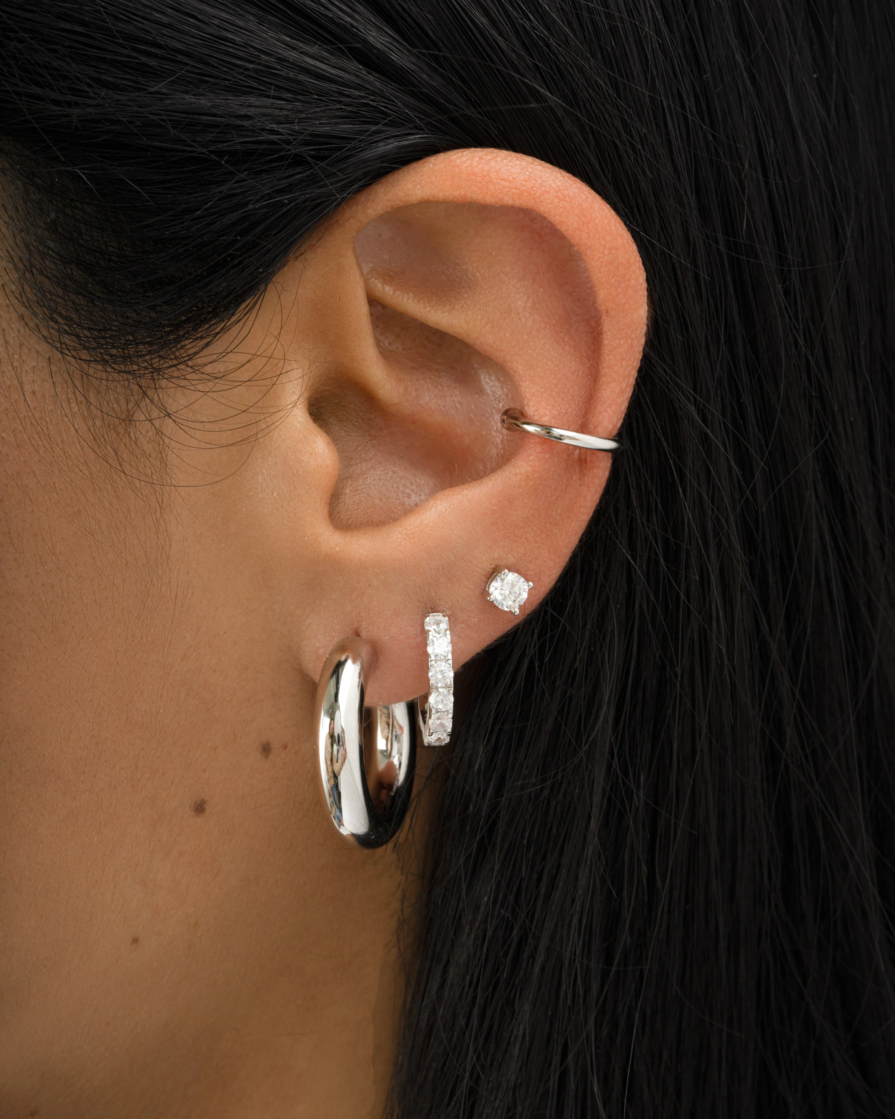 24mm Chunky Tube Hoops - Image 4