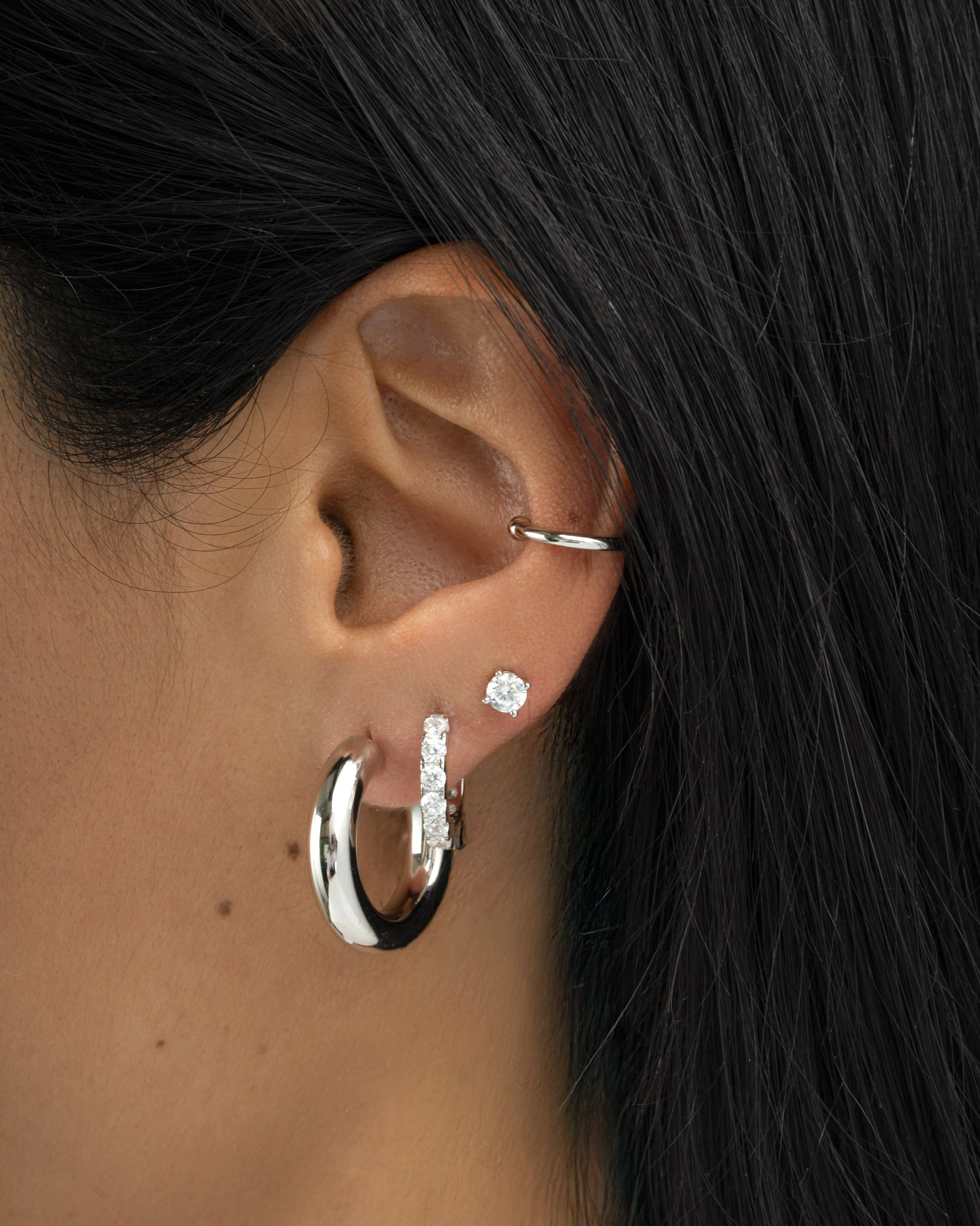 24mm Chunky Tube Hoops - Image 6