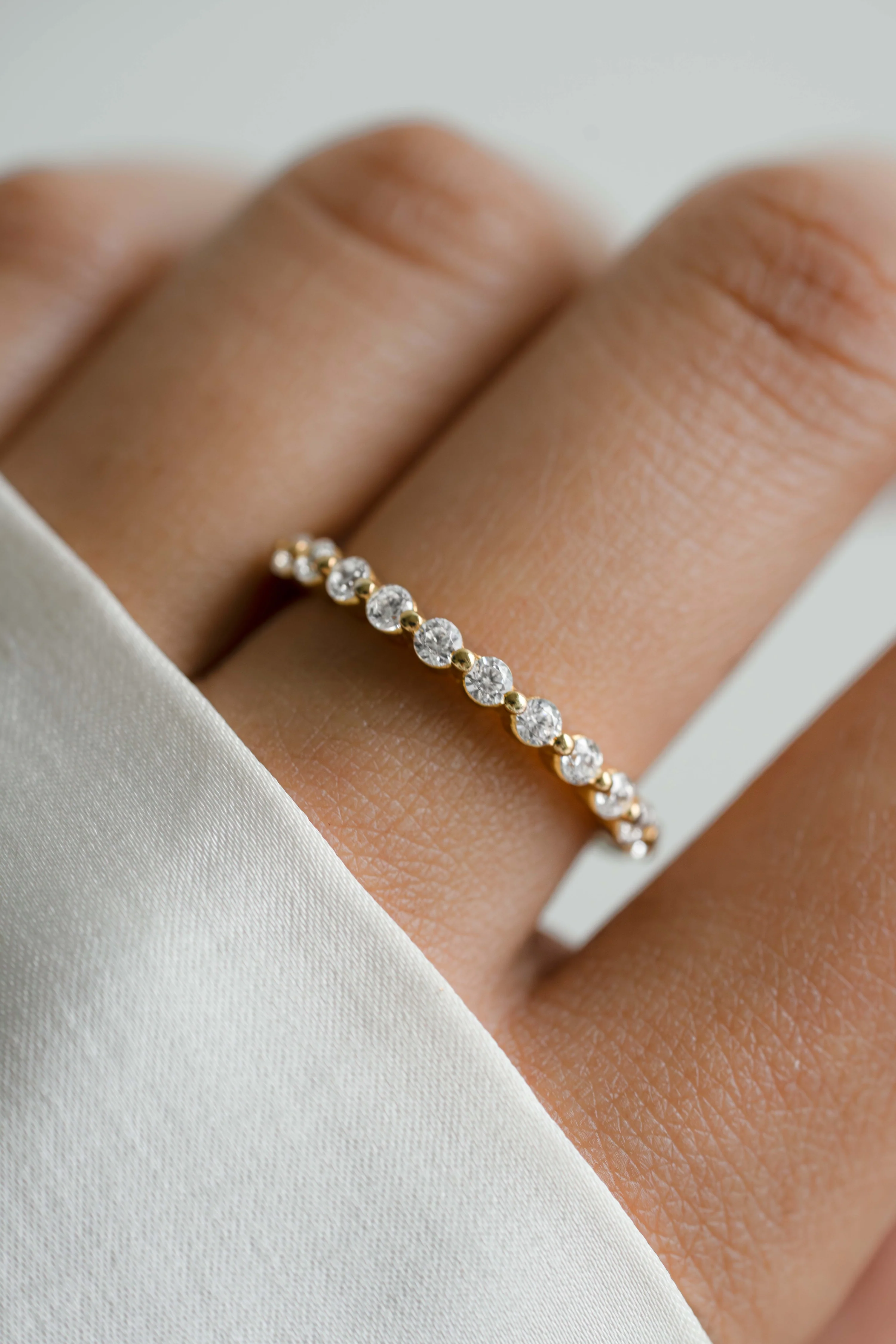 2mm CZ Stacking Ring - Image 2