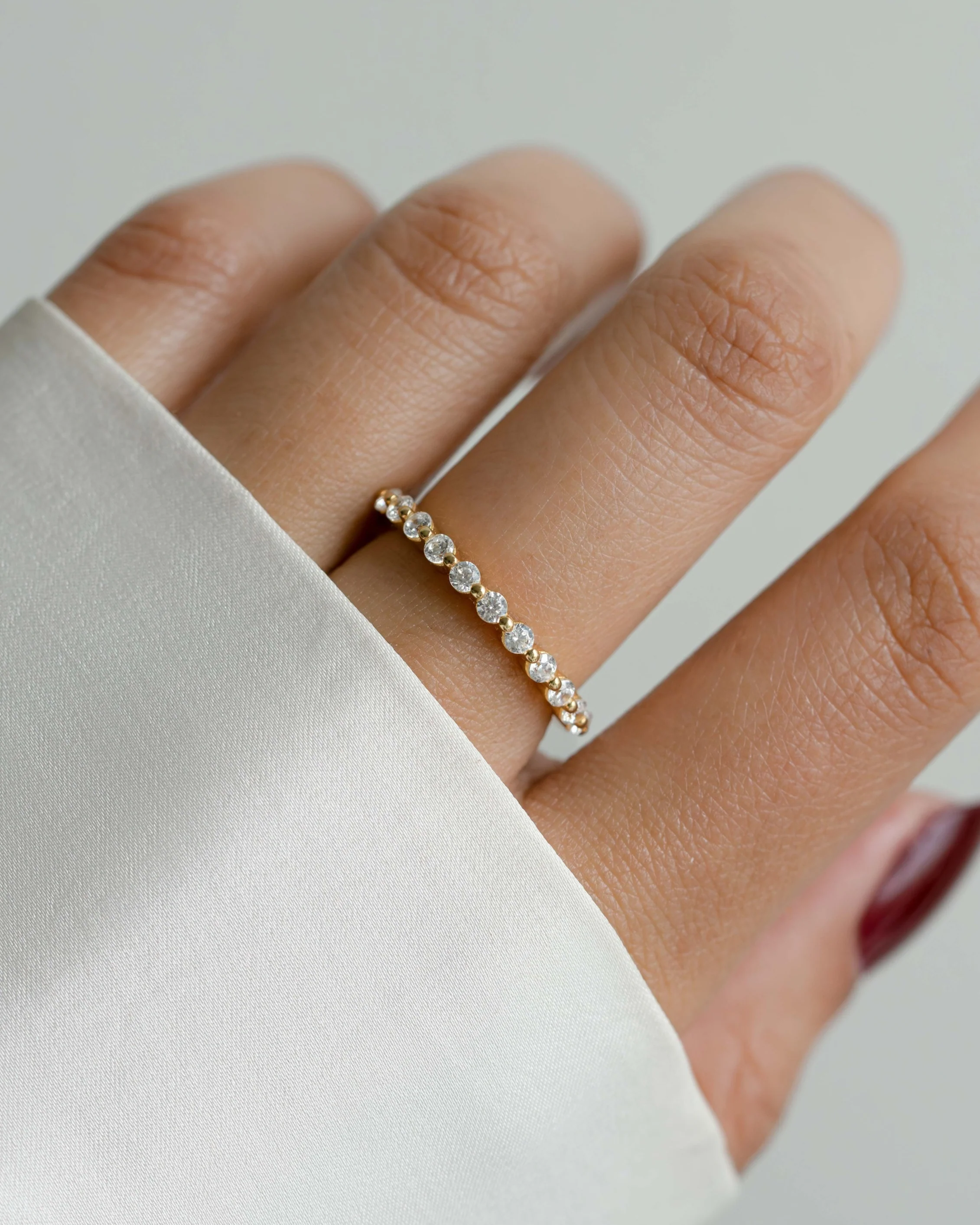2mm CZ Stacking Ring - Image 6
