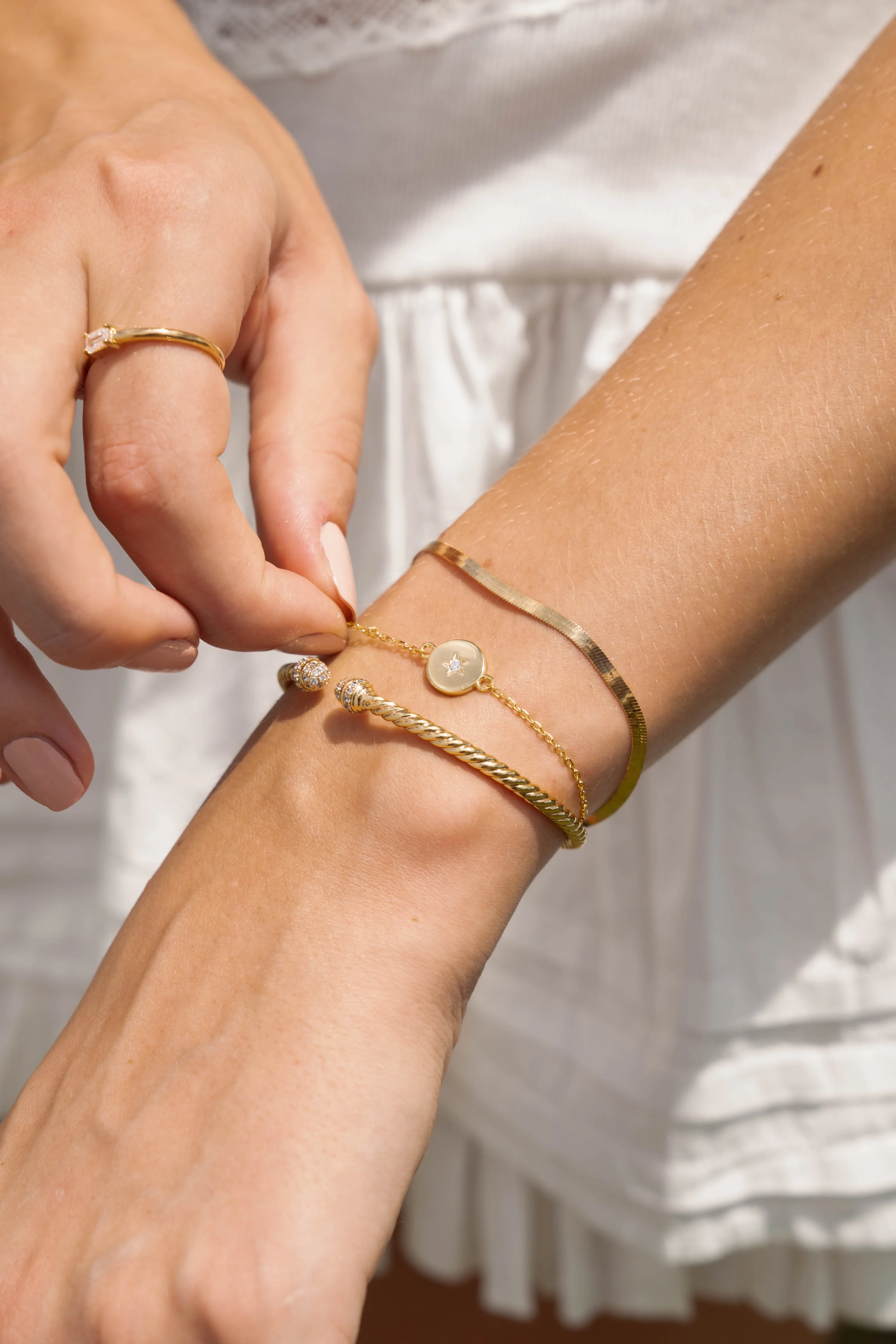 2mm Herringbone Bracelet - Image 6