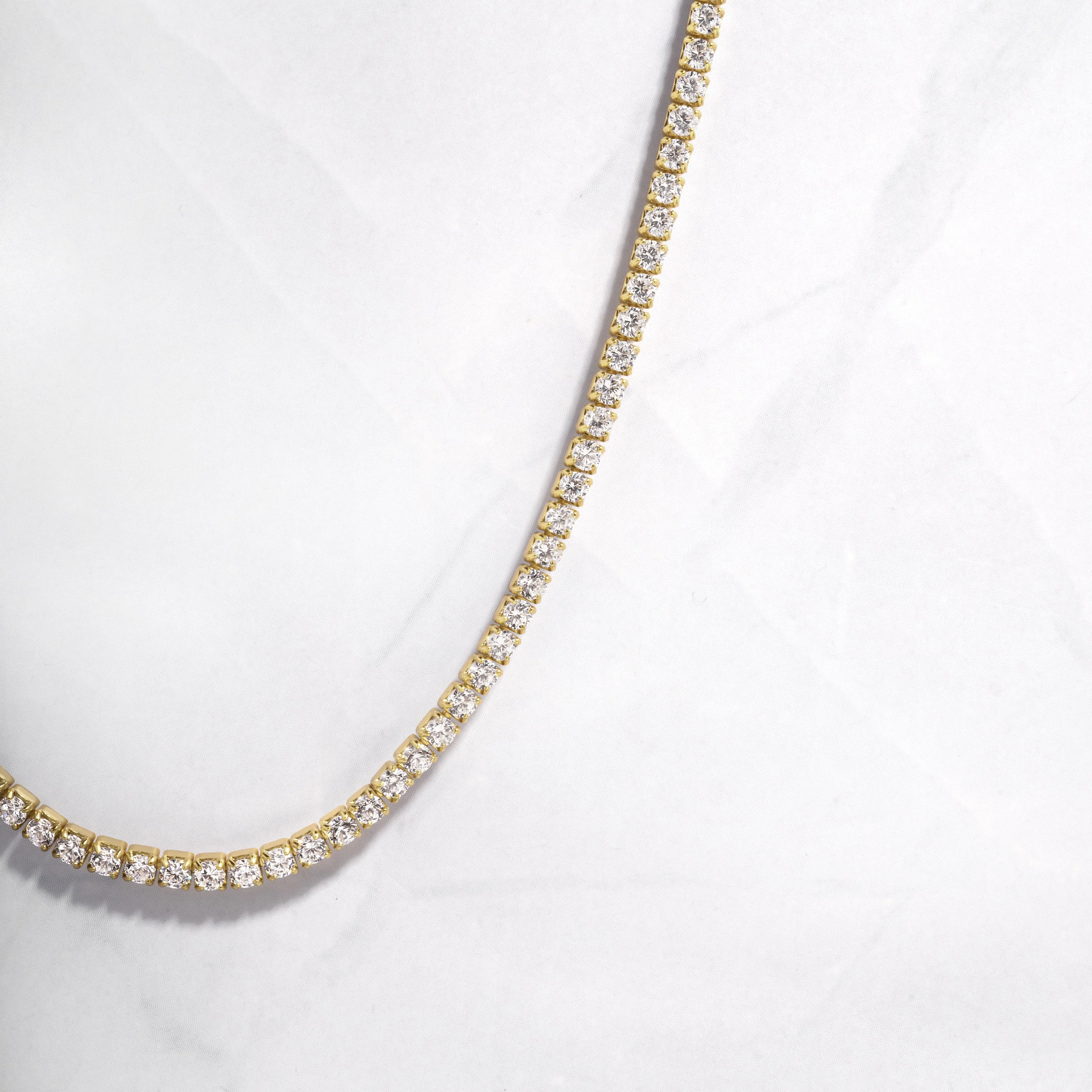 2mm Tennis Necklace - Image 7