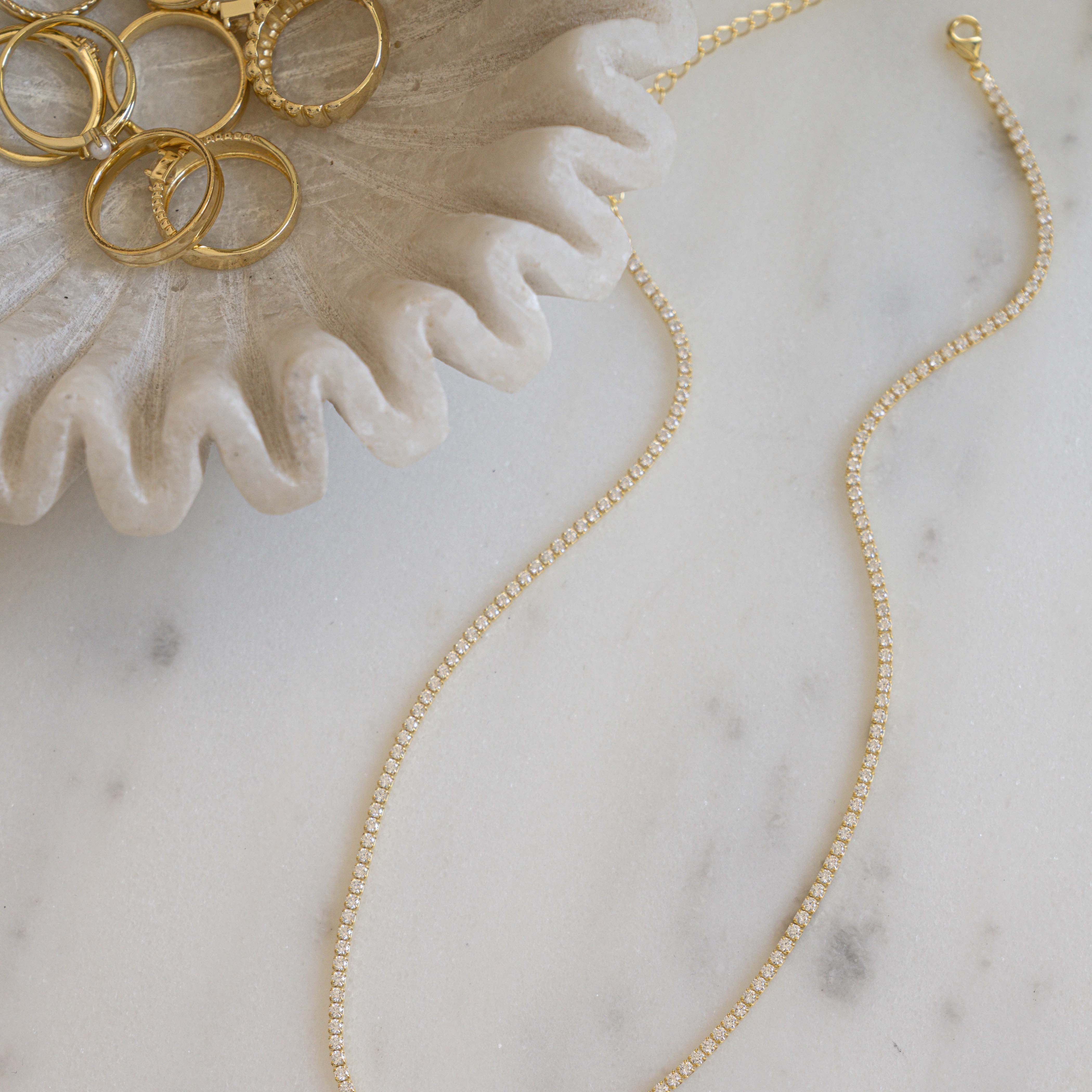 2mm Tennis Necklace - Image 8