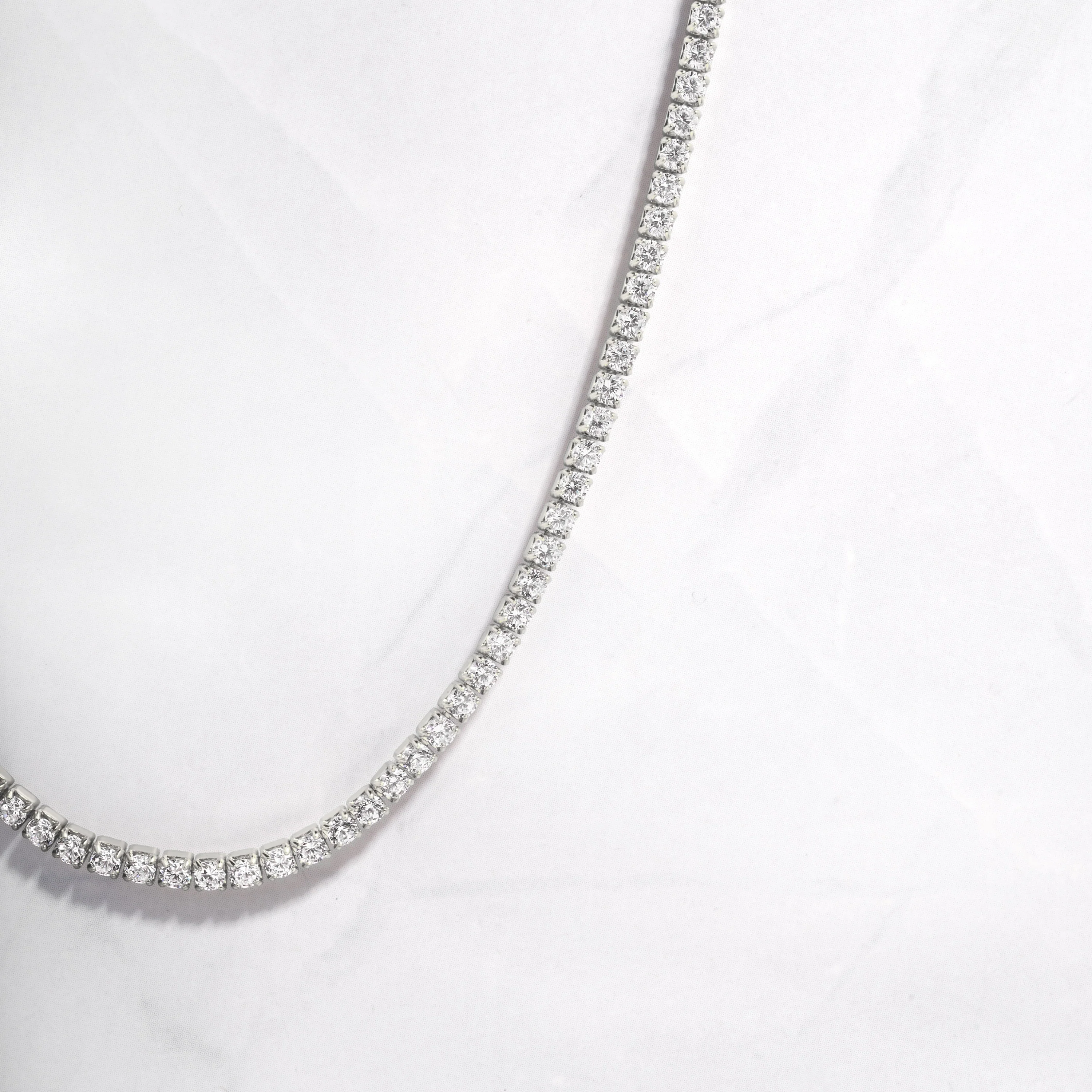2mm Tennis Necklace - Image 9