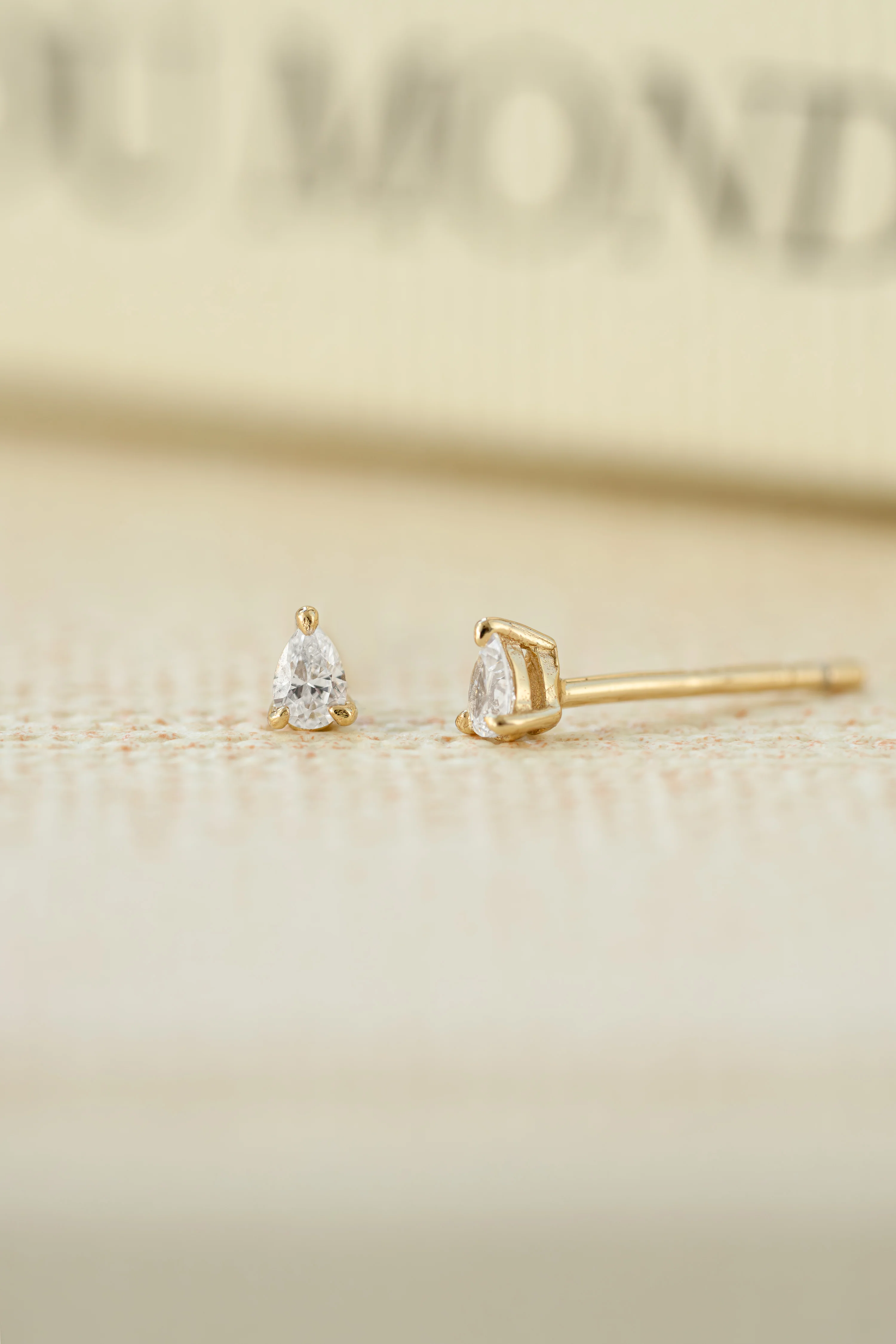2x3mm Pear Studs (Multiple Sizes Available) - Image 6