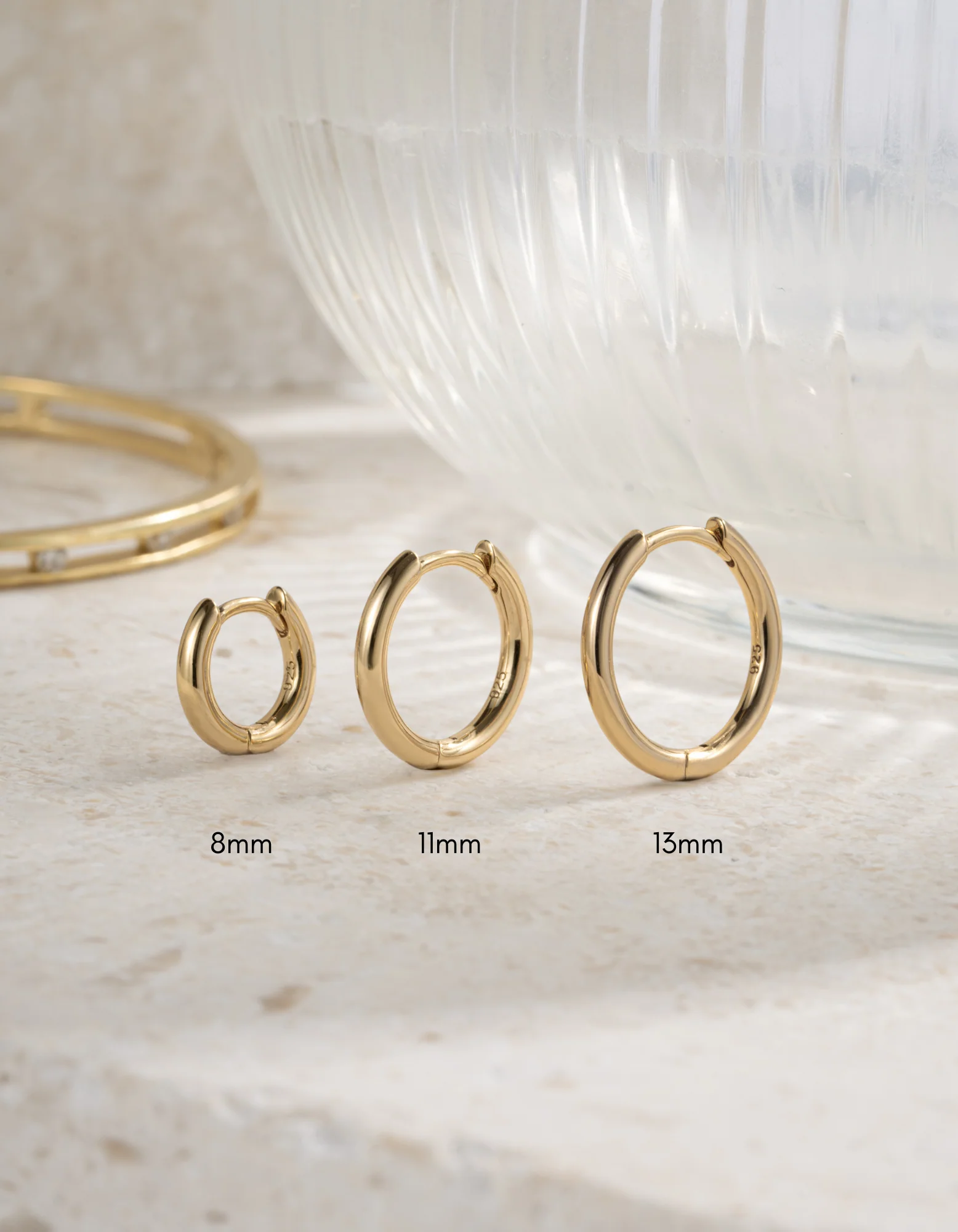 3 Hoop Earrings Set - Image 3