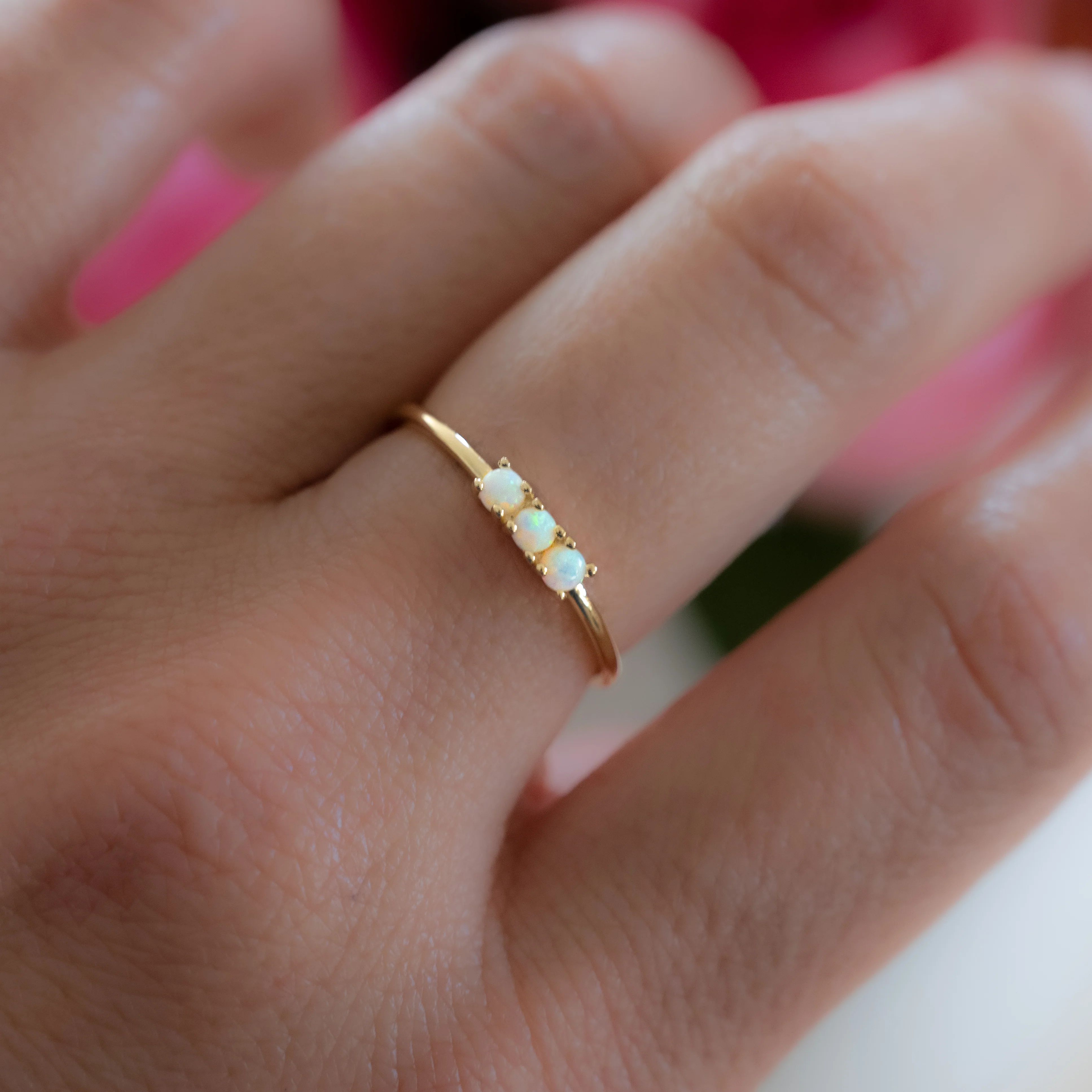 3 Stone Opal Ring - Image 2