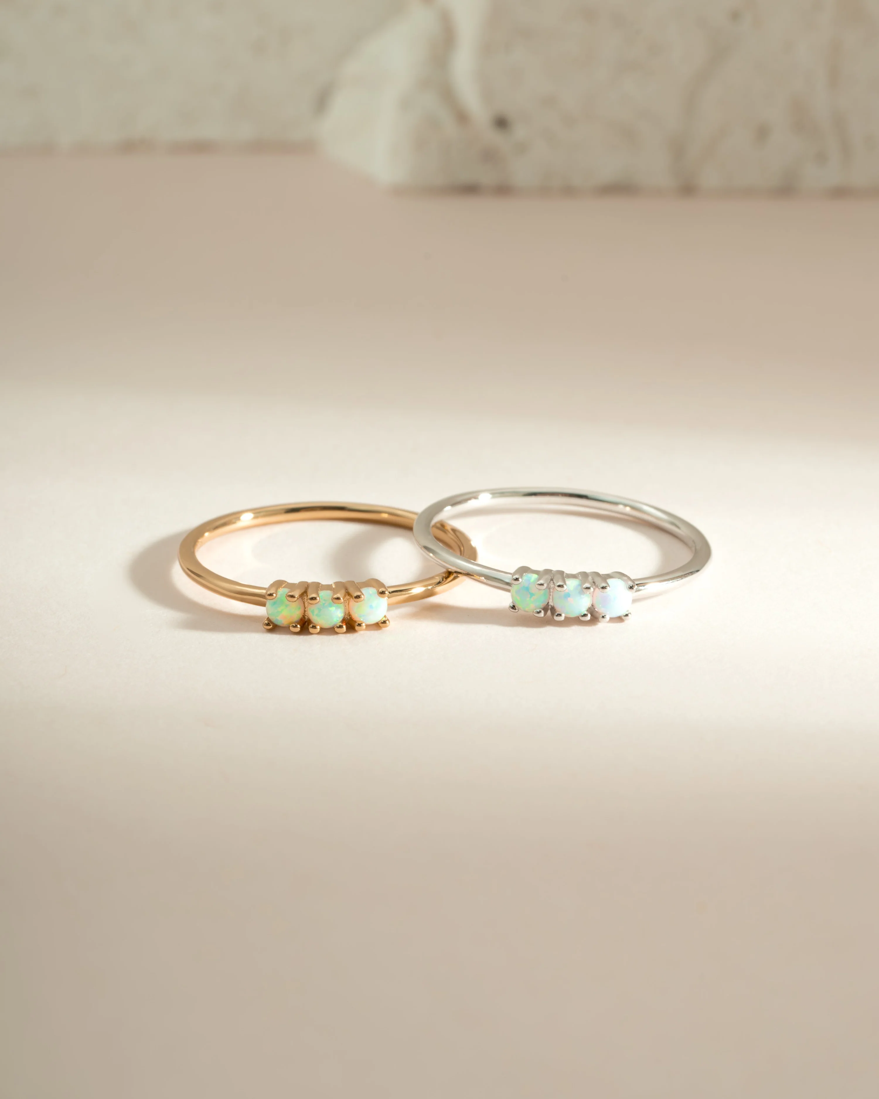 3 Stone Opal Ring - Image 3