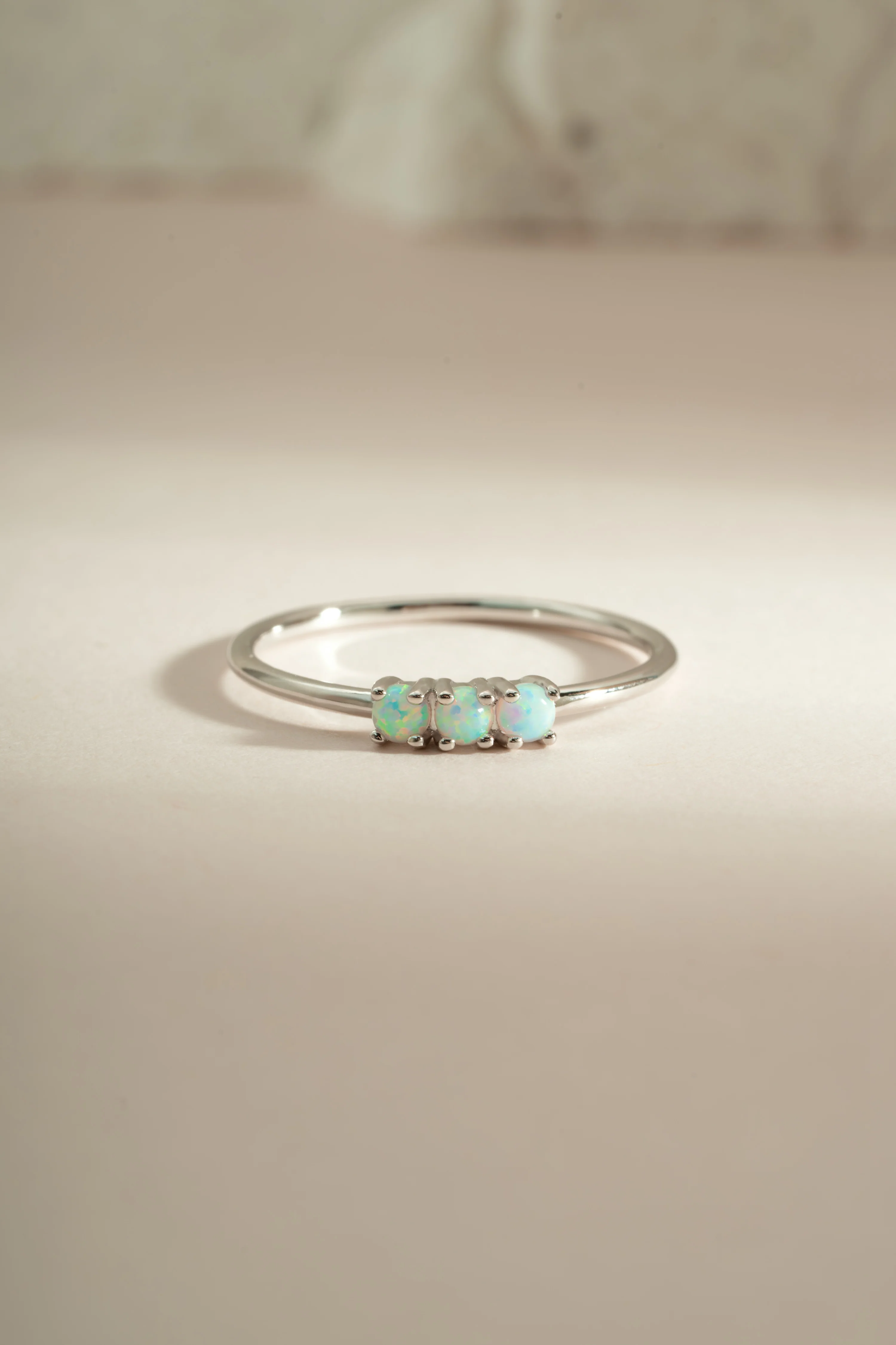 3 Stone Opal Ring - Image 8