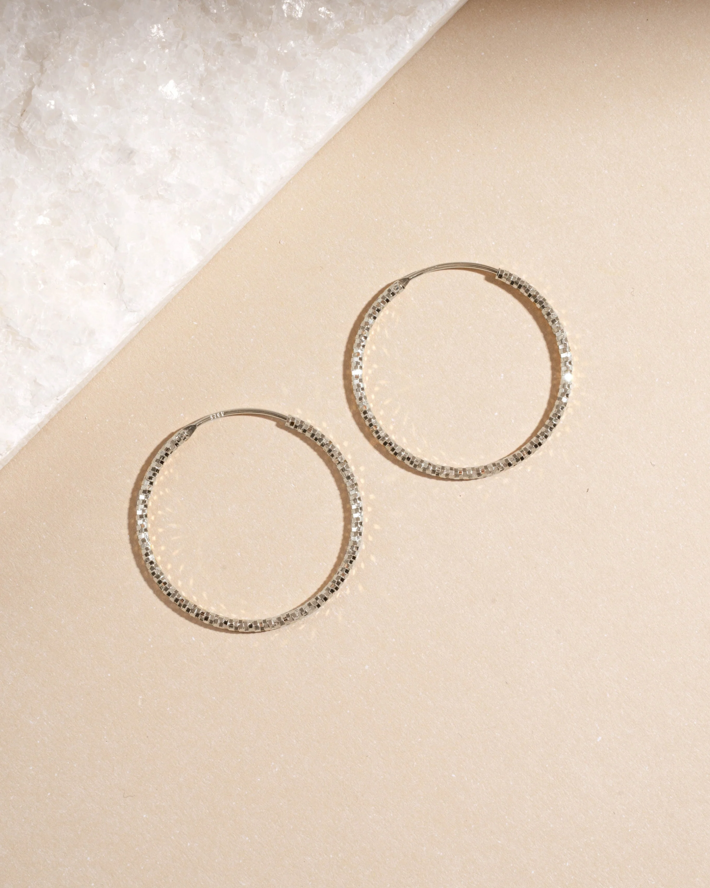 32mm Diamond Cut Hoops - Image 6