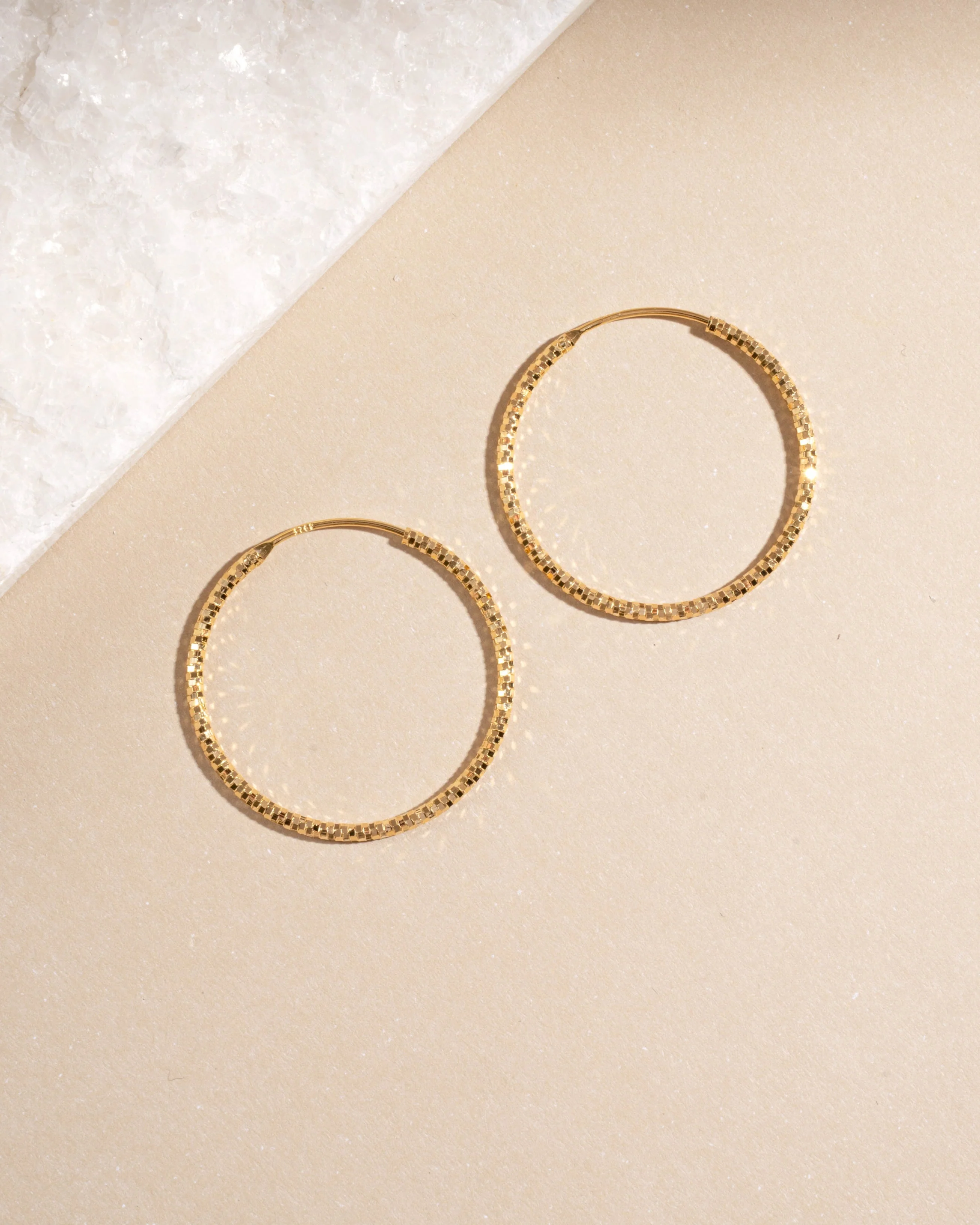 32mm Diamond Cut Hoops - Image 7