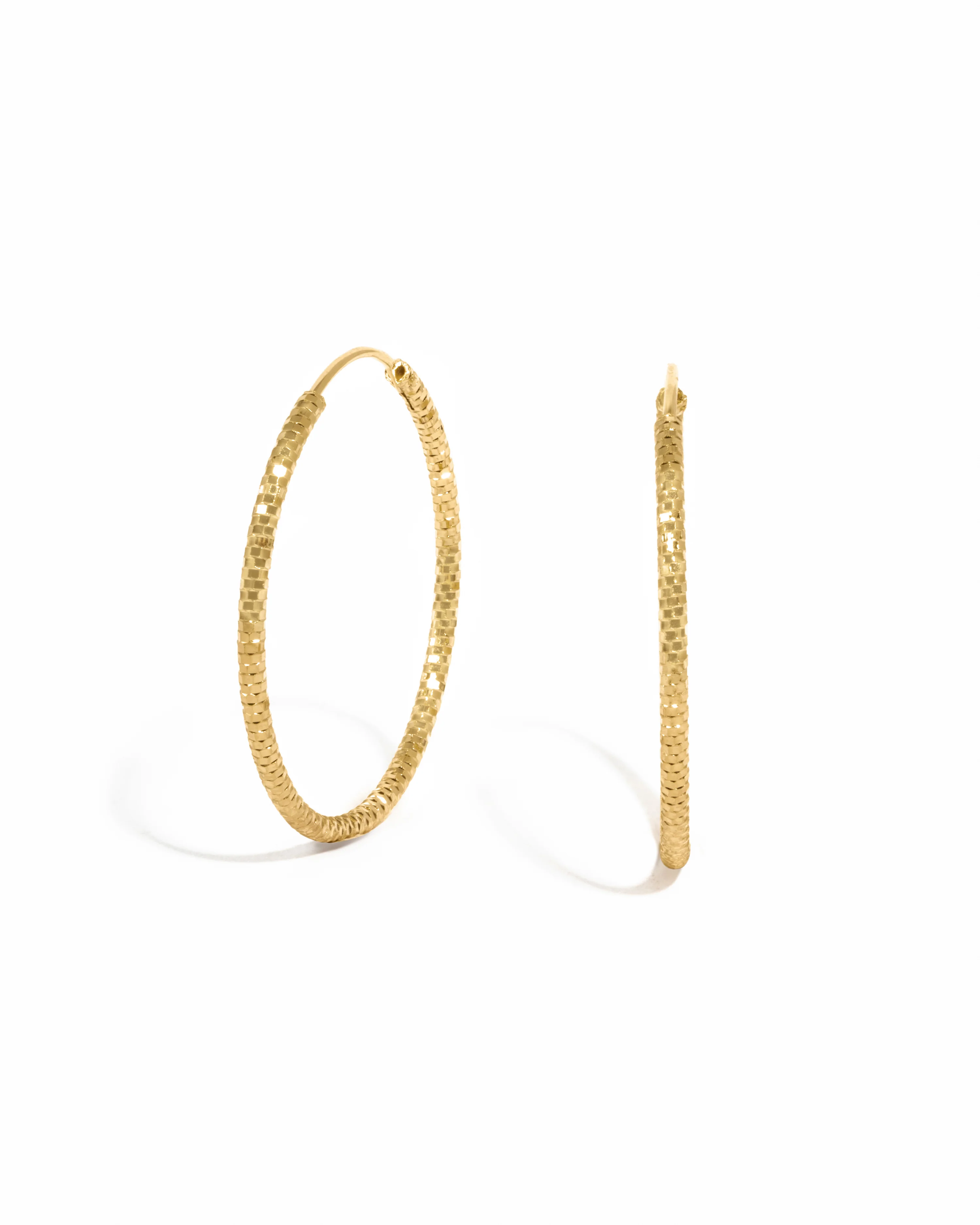 32mm Diamond Cut Hoops - Image 8