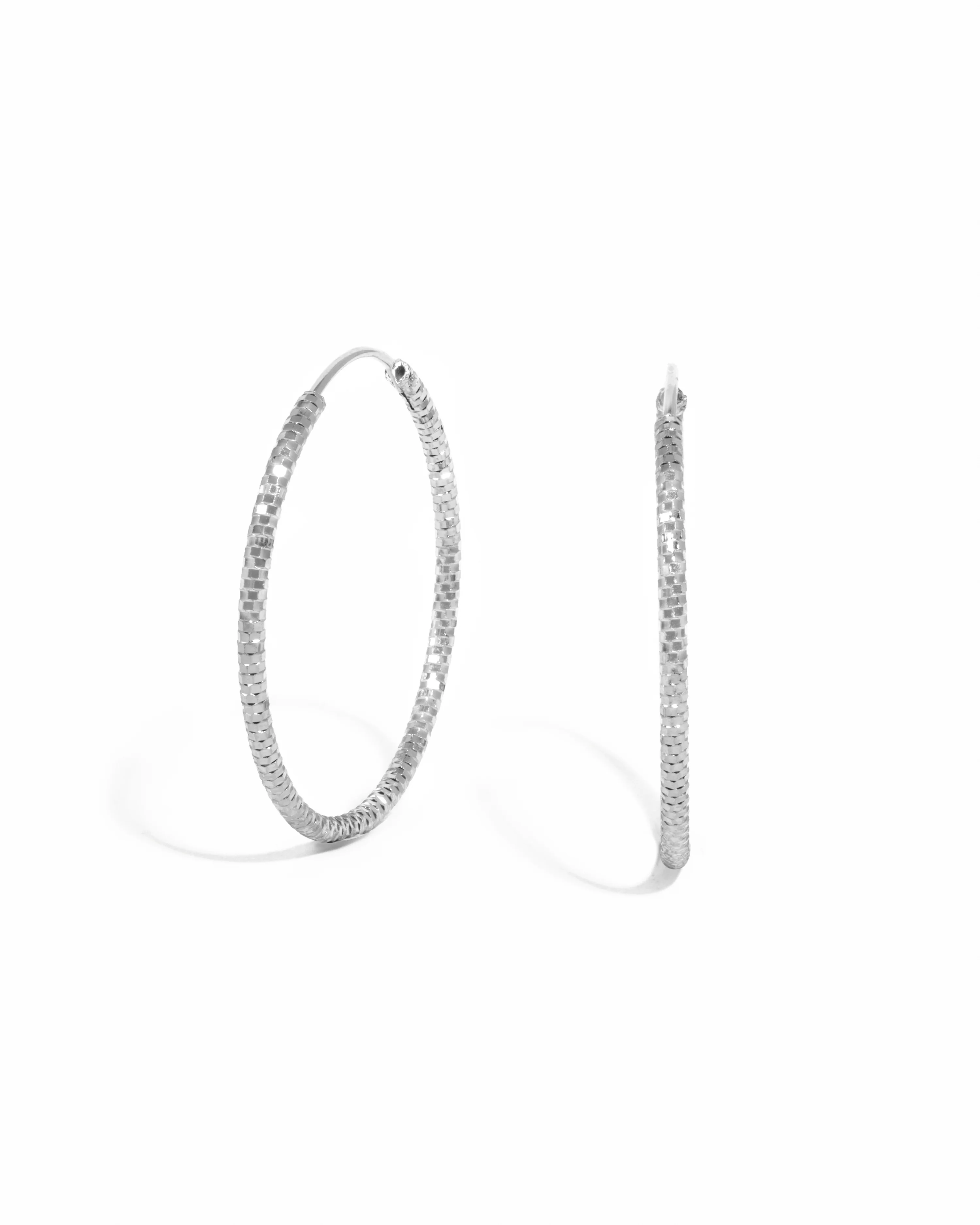 32mm Diamond Cut Hoops - Image 9