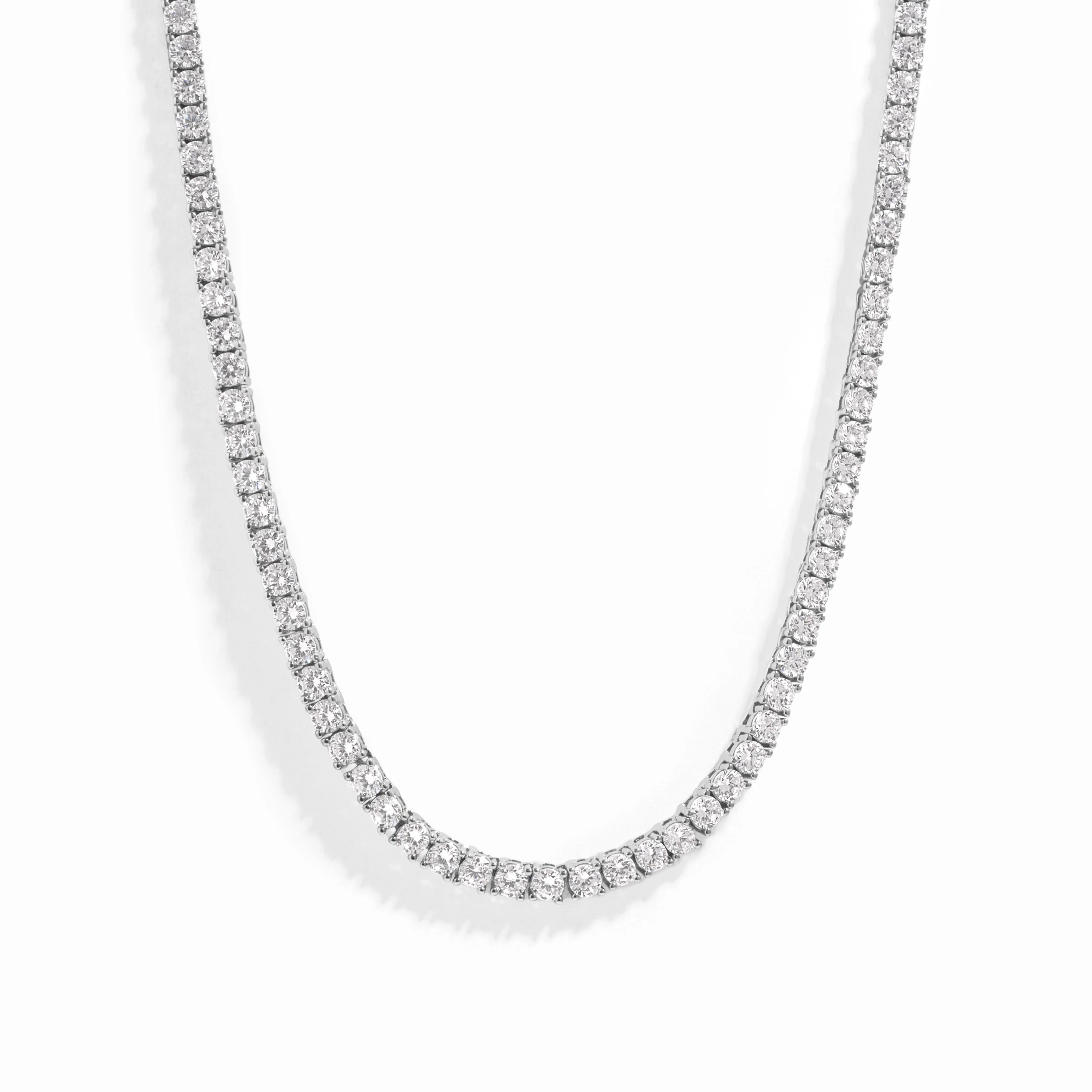 3mm Diamond Tennis Necklace - Image 3