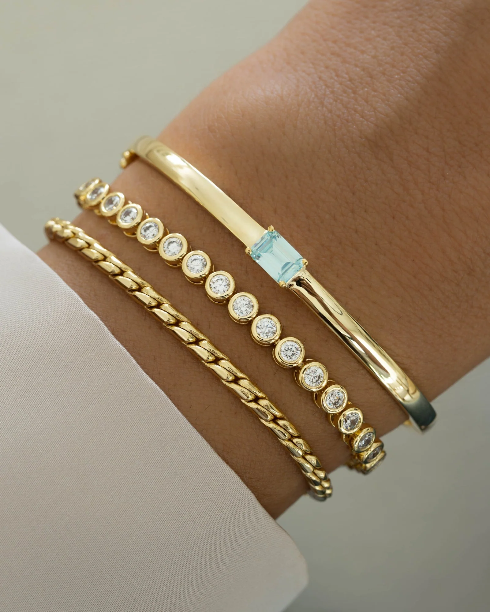 3mm Round Bezel Tennis Bracelet - Image 10