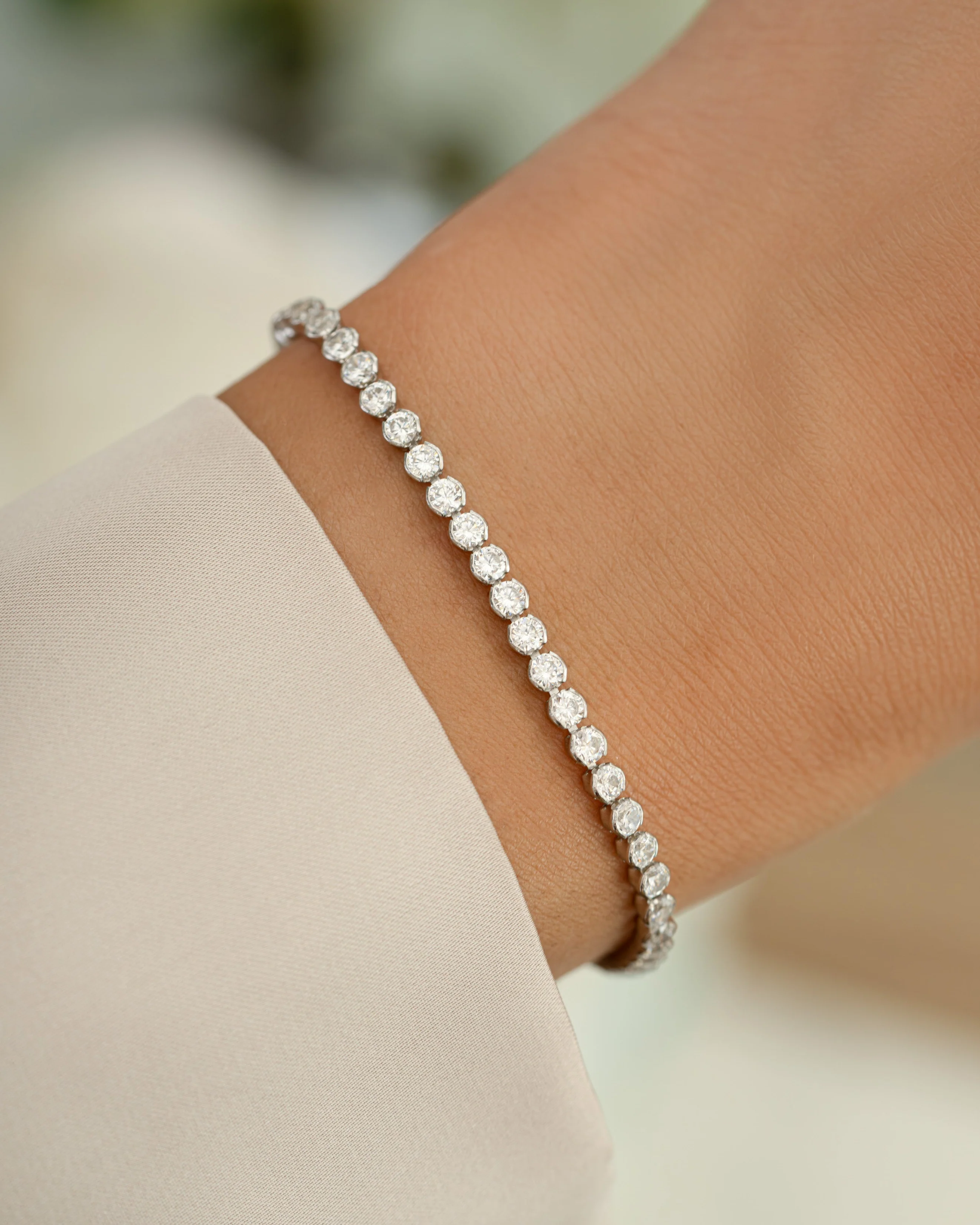 3mm Round Tennis Bracelet - Image 4