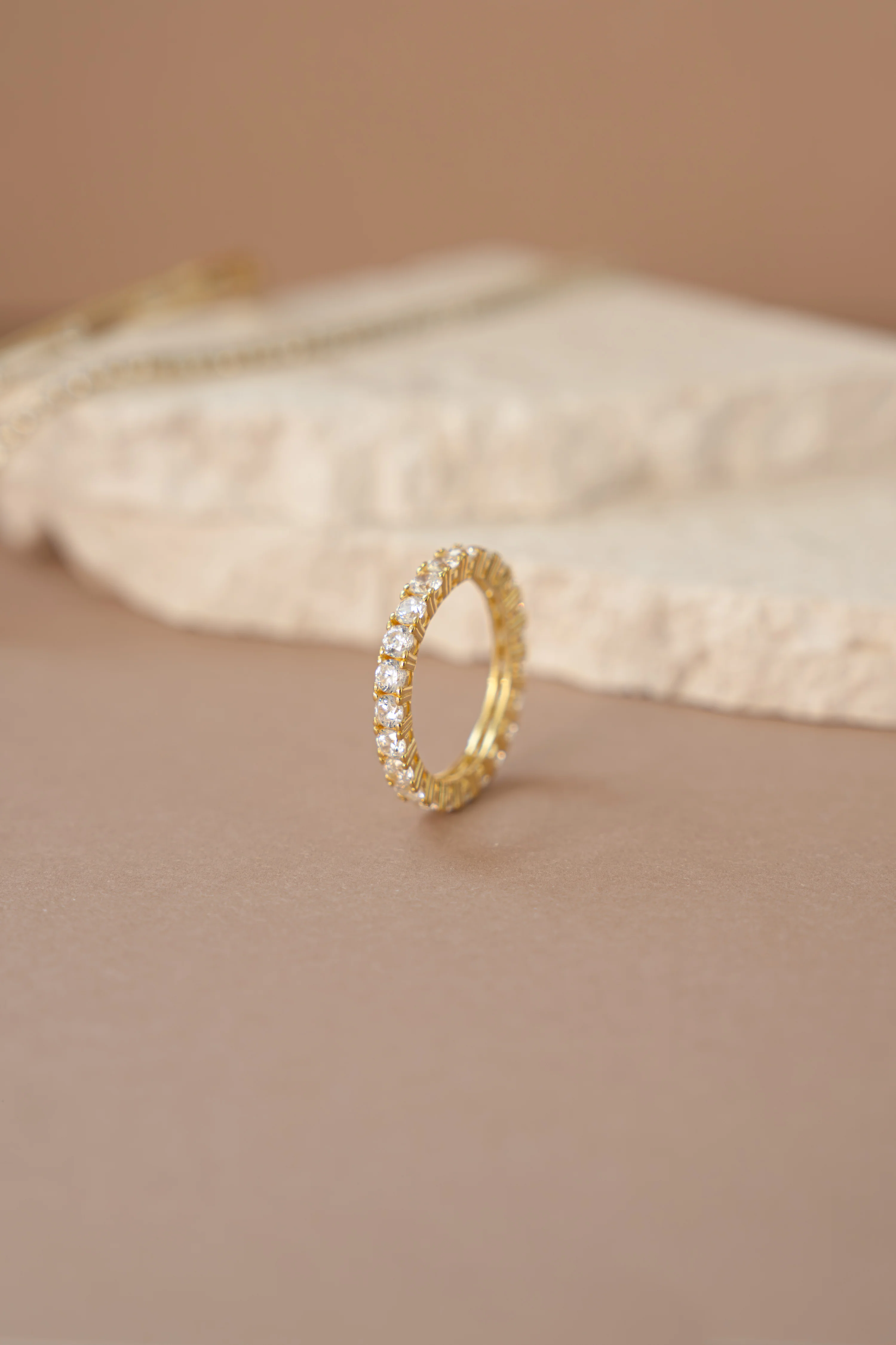 3mm Studded Eternity Ring - Image 6