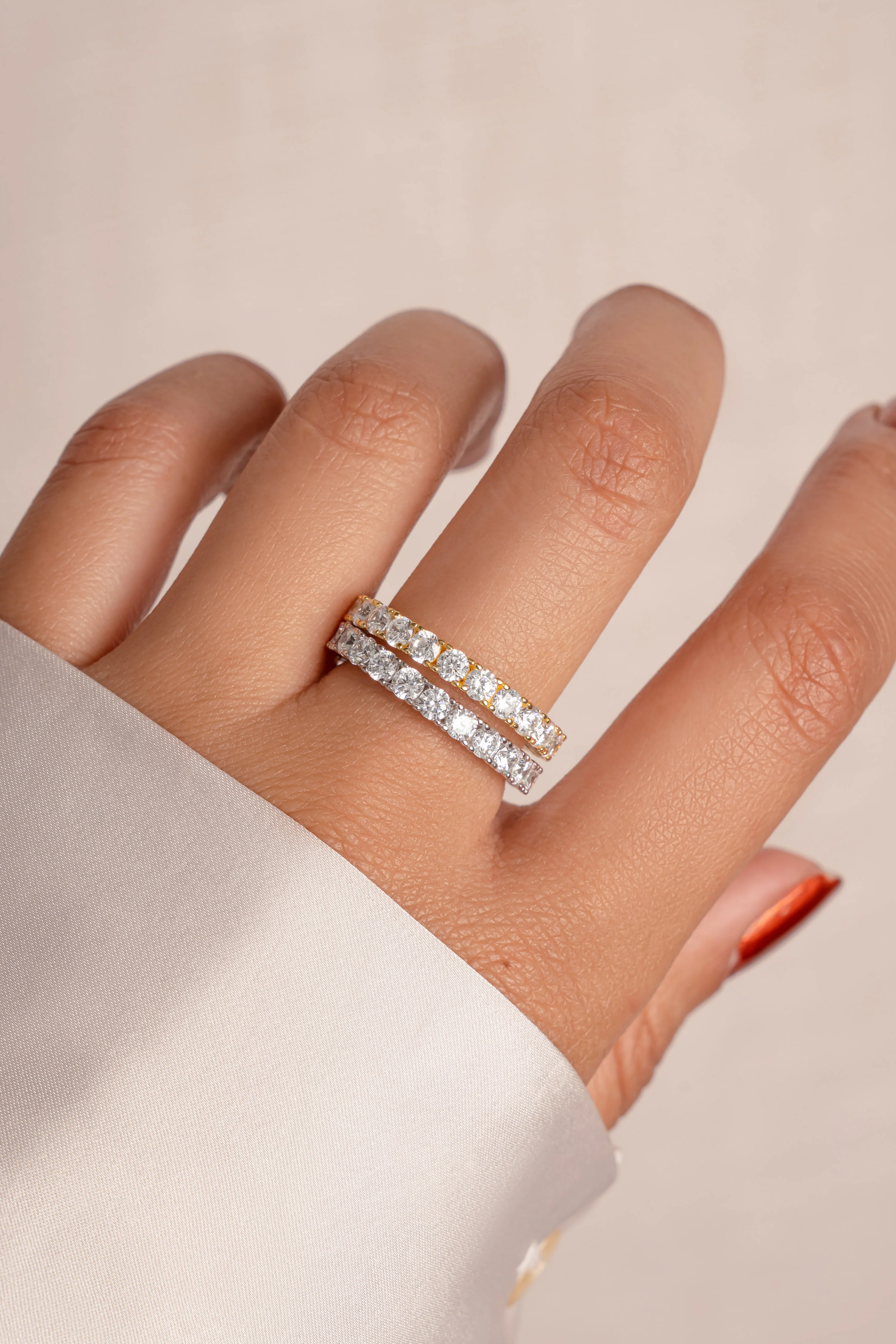 3mm Studded Eternity Ring - Image 7