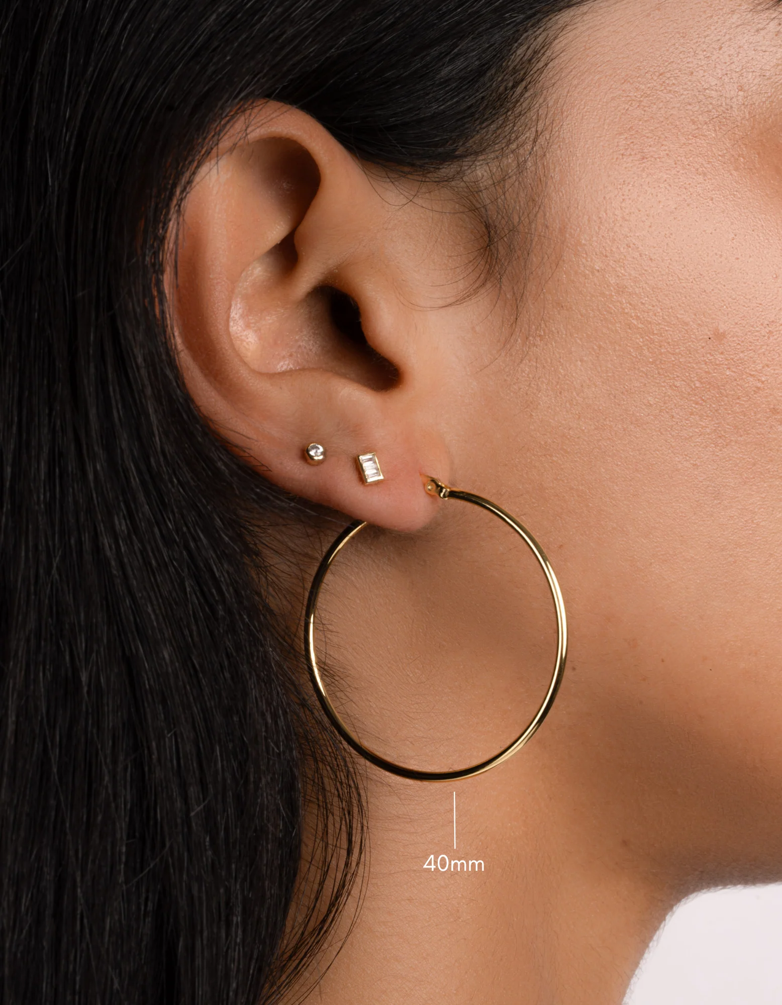 40mm Classic Hoops - Image 3