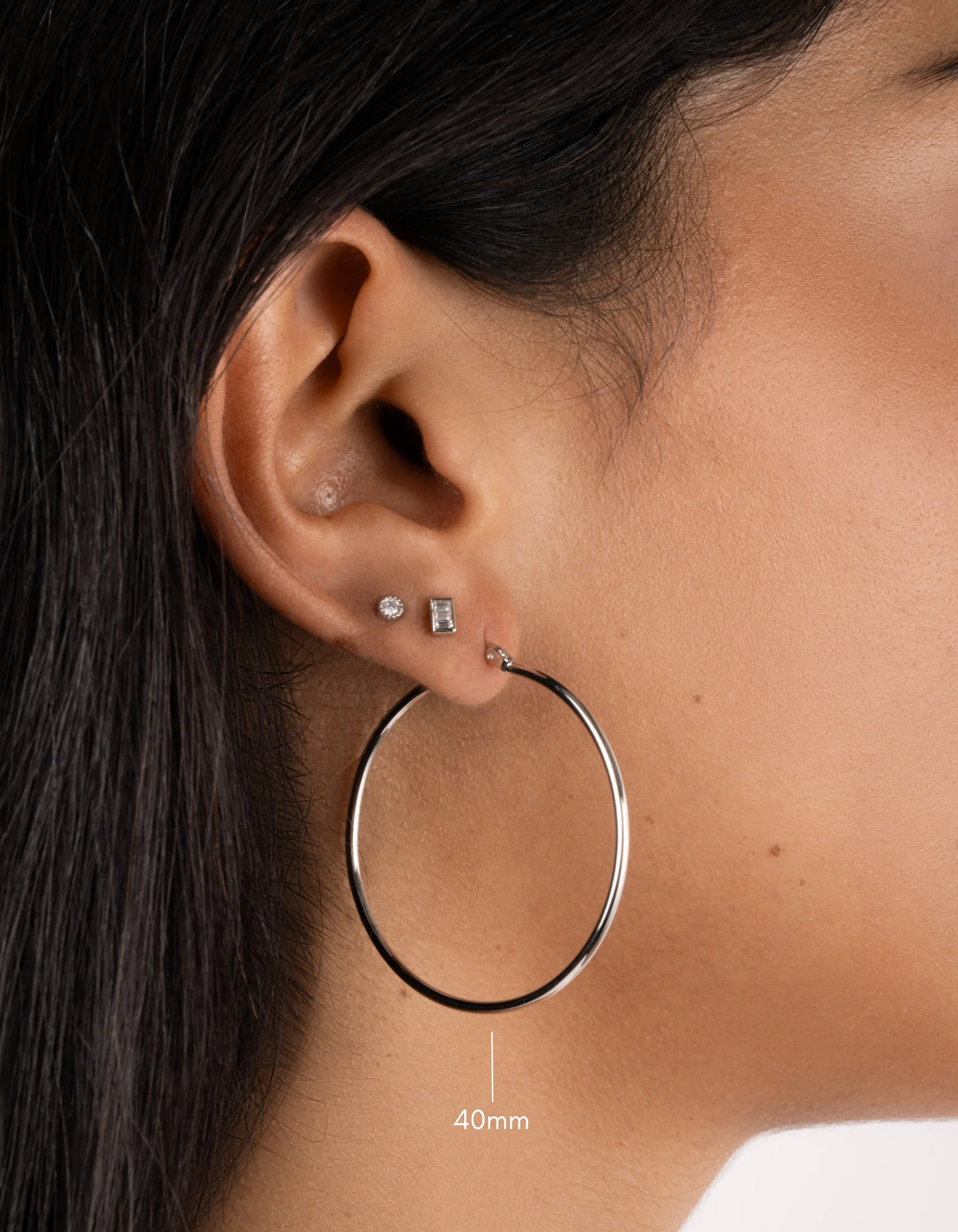 40mm Classic Hoops - Image 5