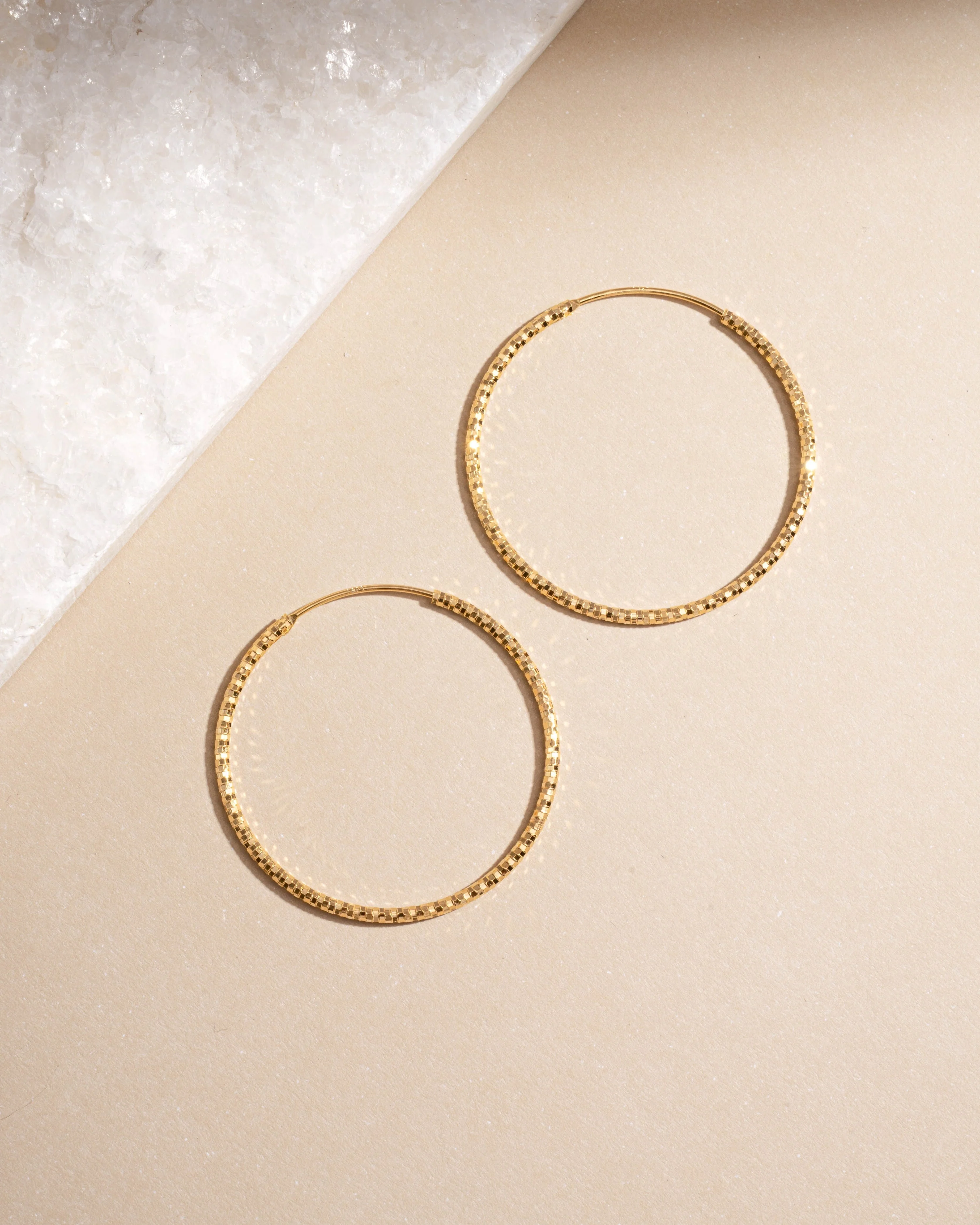 40mm Diamond Cut Hoops - Image 8