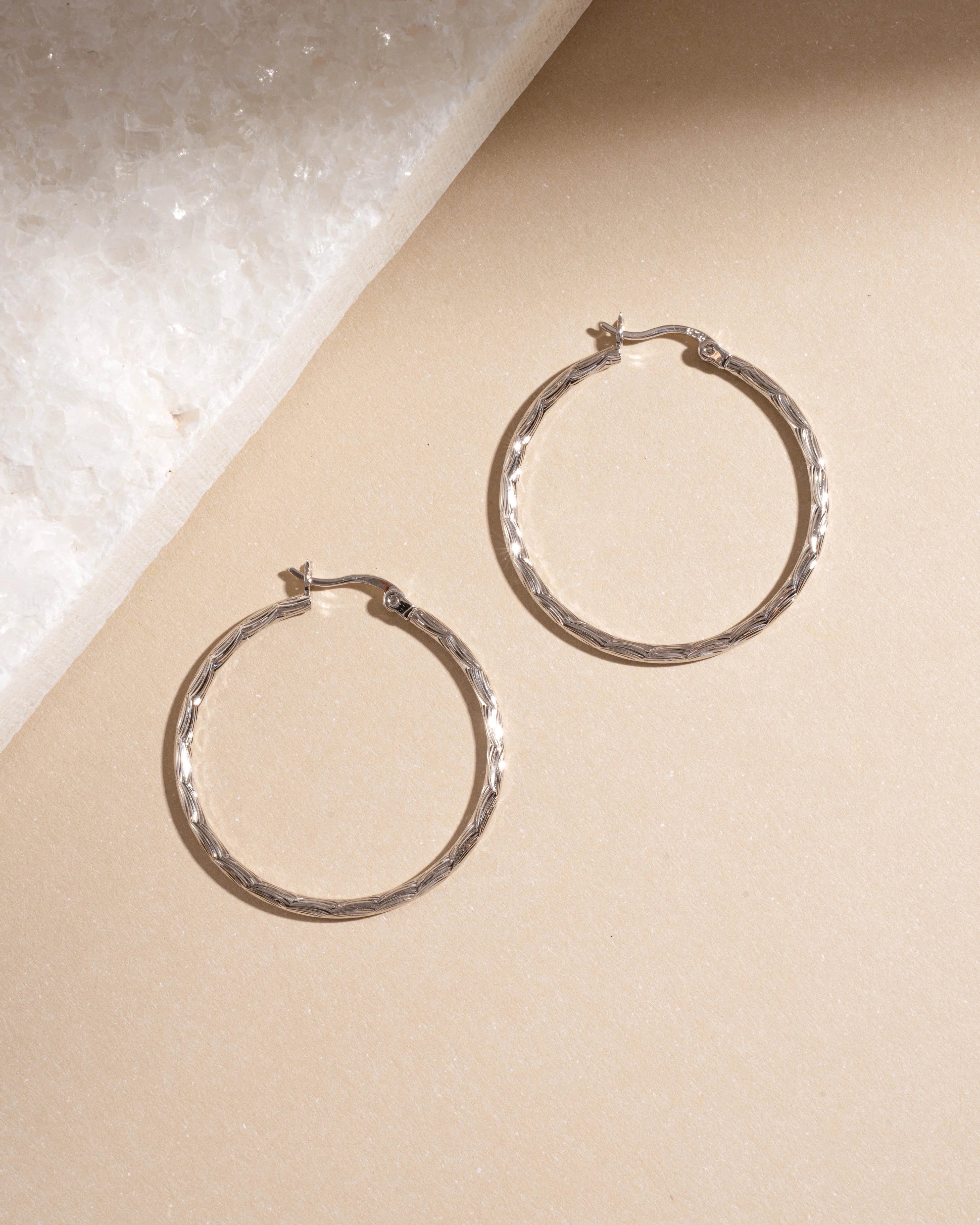 40mm Textured Hoops - Image 5