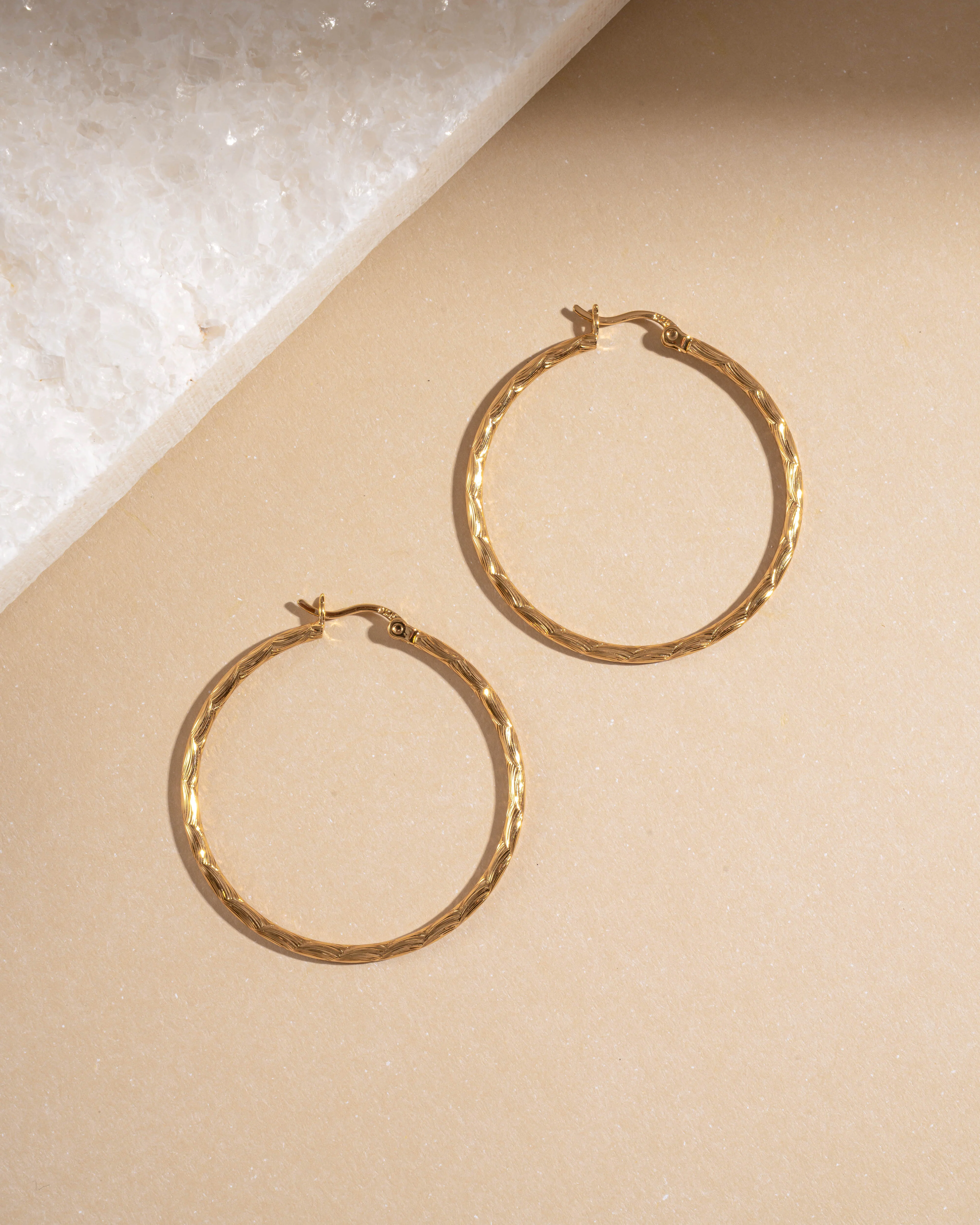 40mm Textured Hoops - Image 6