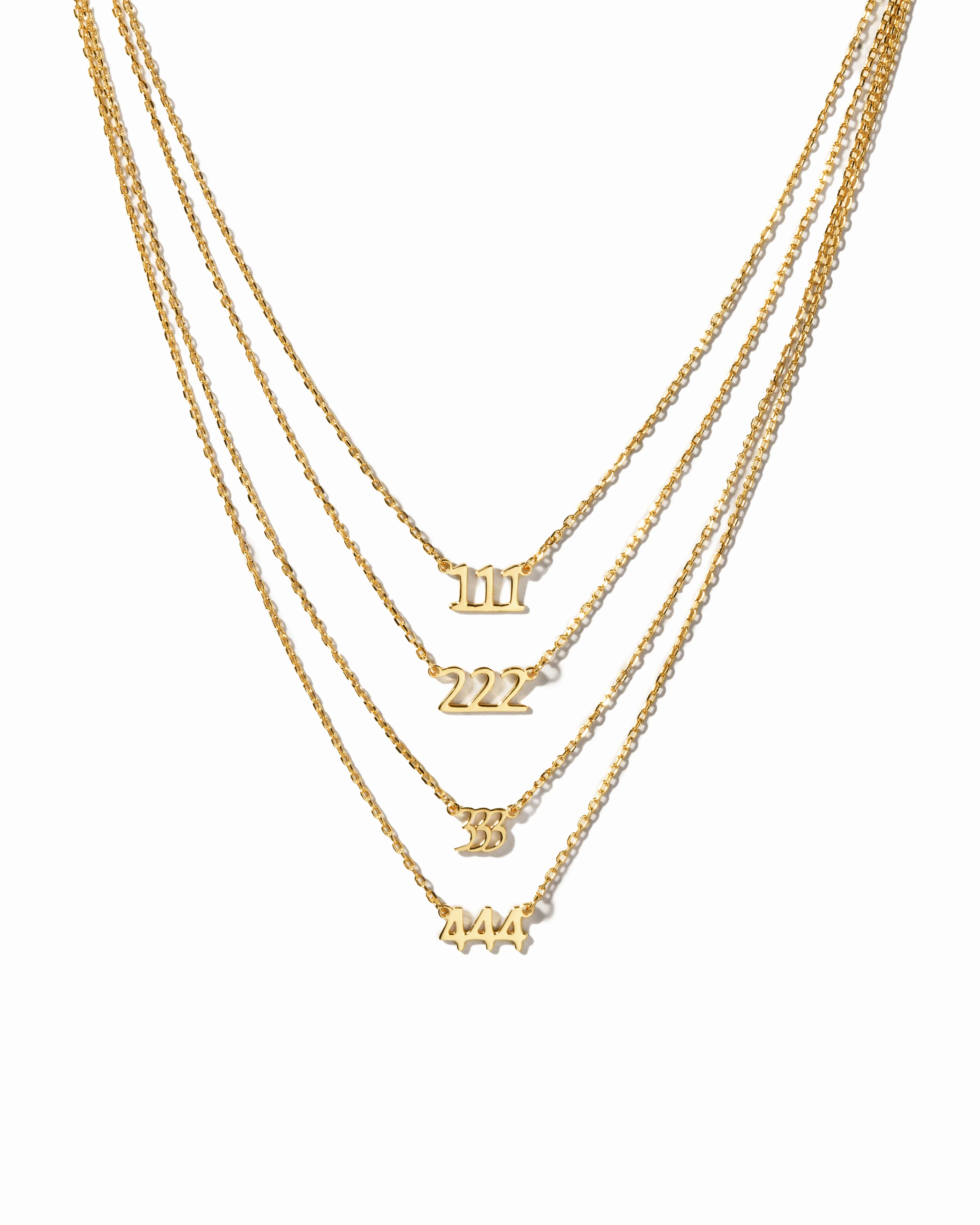 222 Ready to Ship Angel Number Necklace