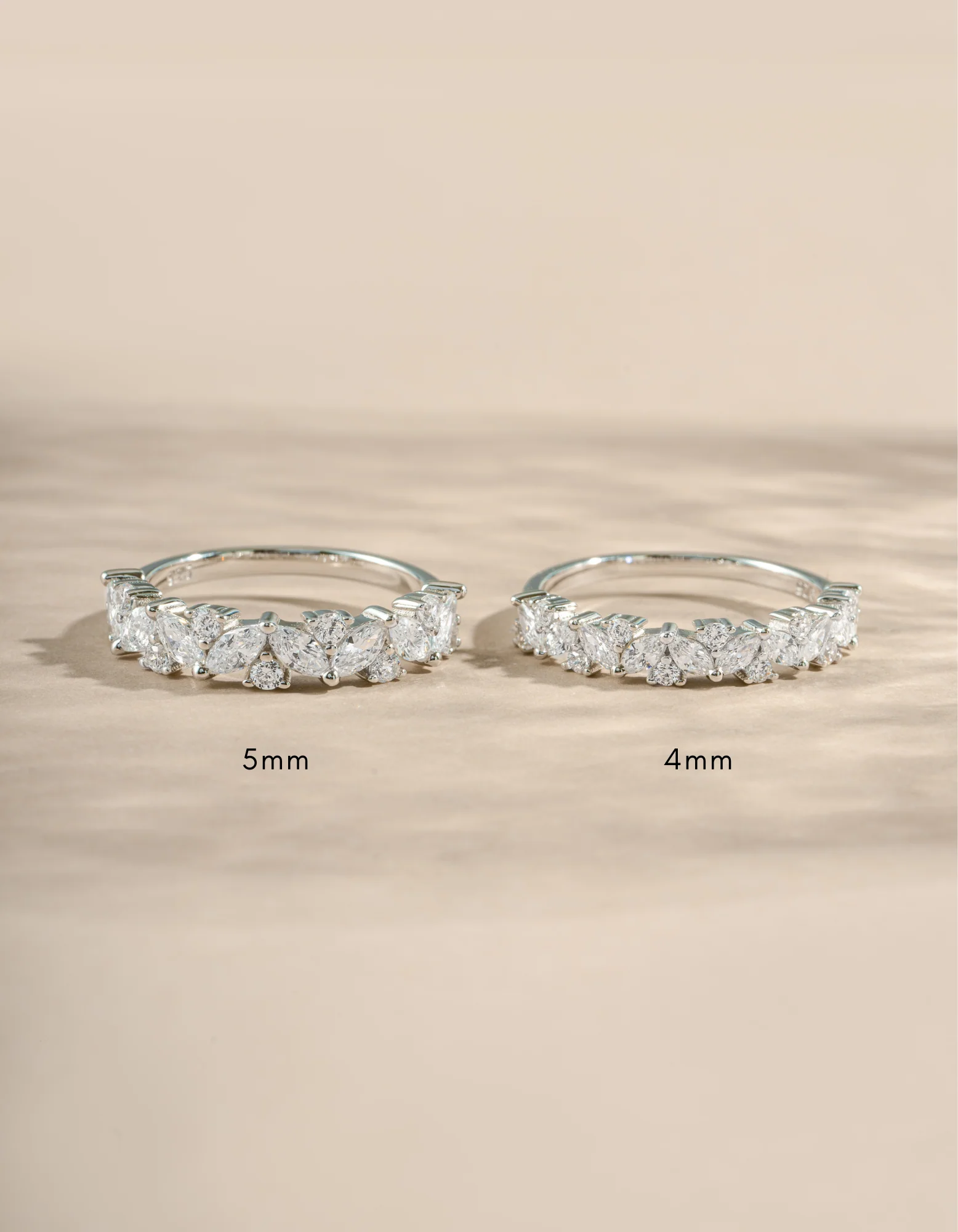 4mm Multi Stone Ring - Image 3