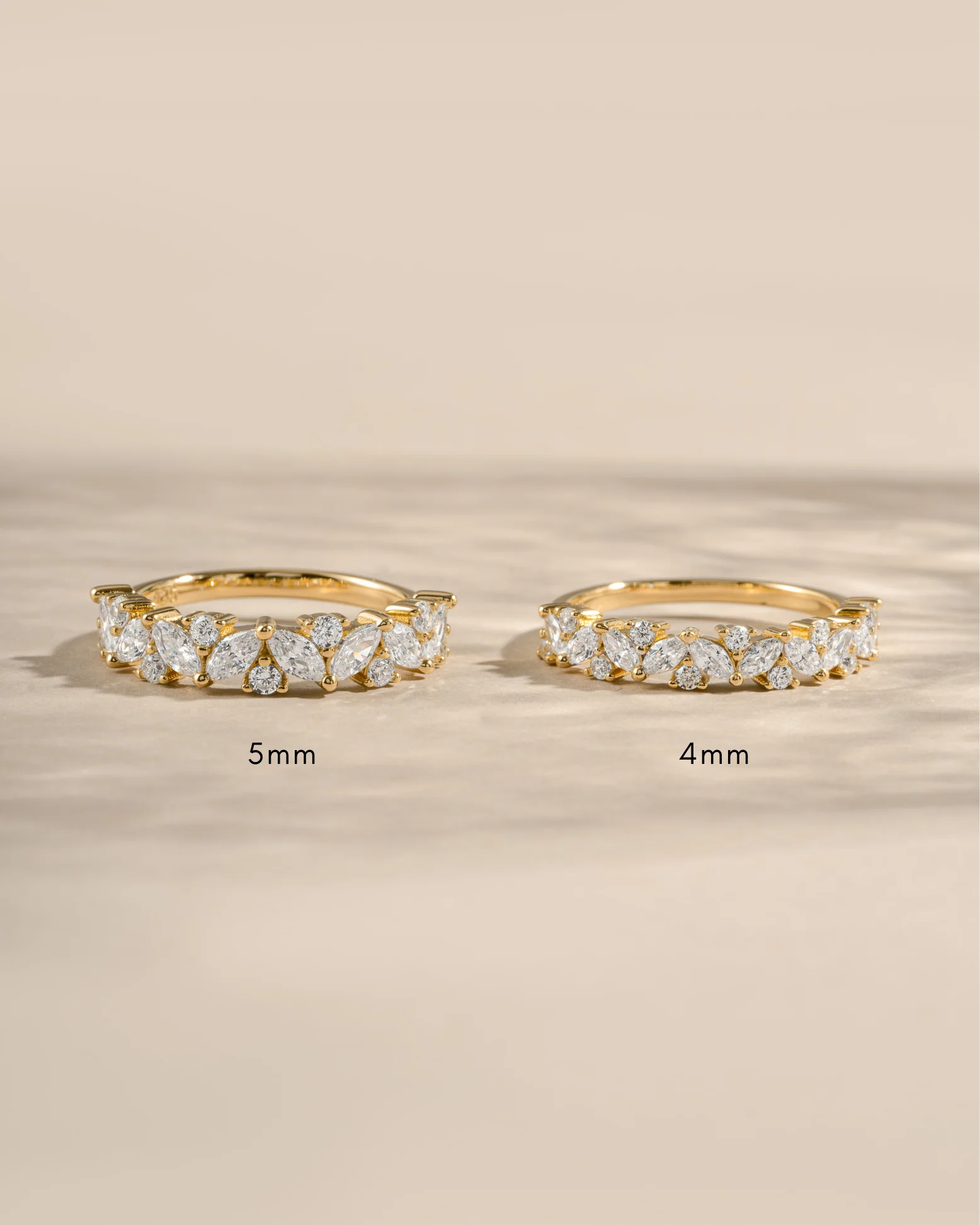 4mm Multi Stone Ring - Image 5