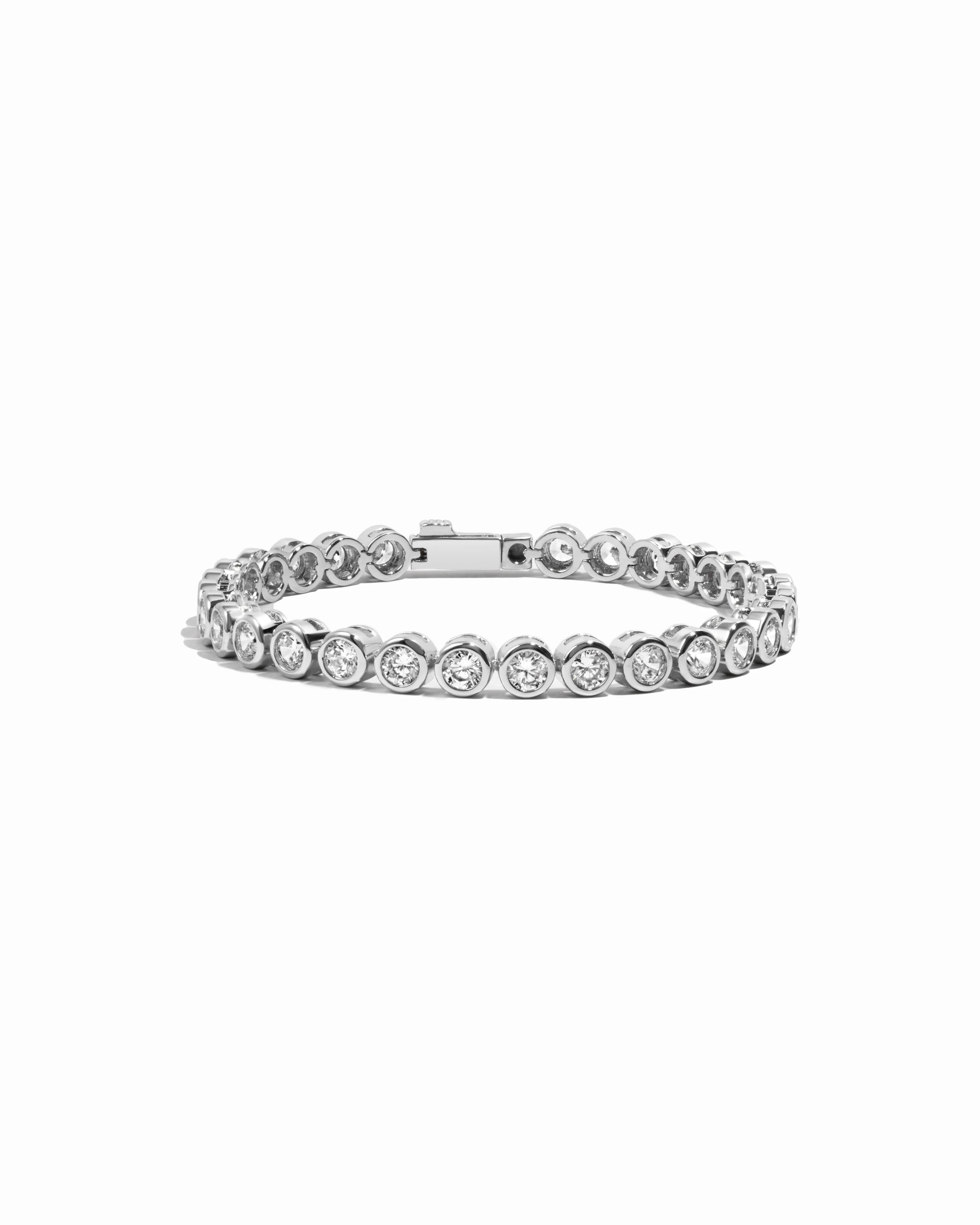 4mm Round Bezel Tennis Bracelet - Image 12